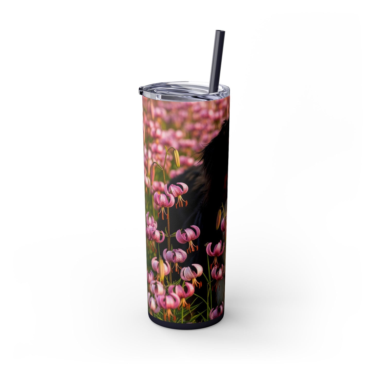 Bernese Mountain Dog Tumbler with Straw, 20oz