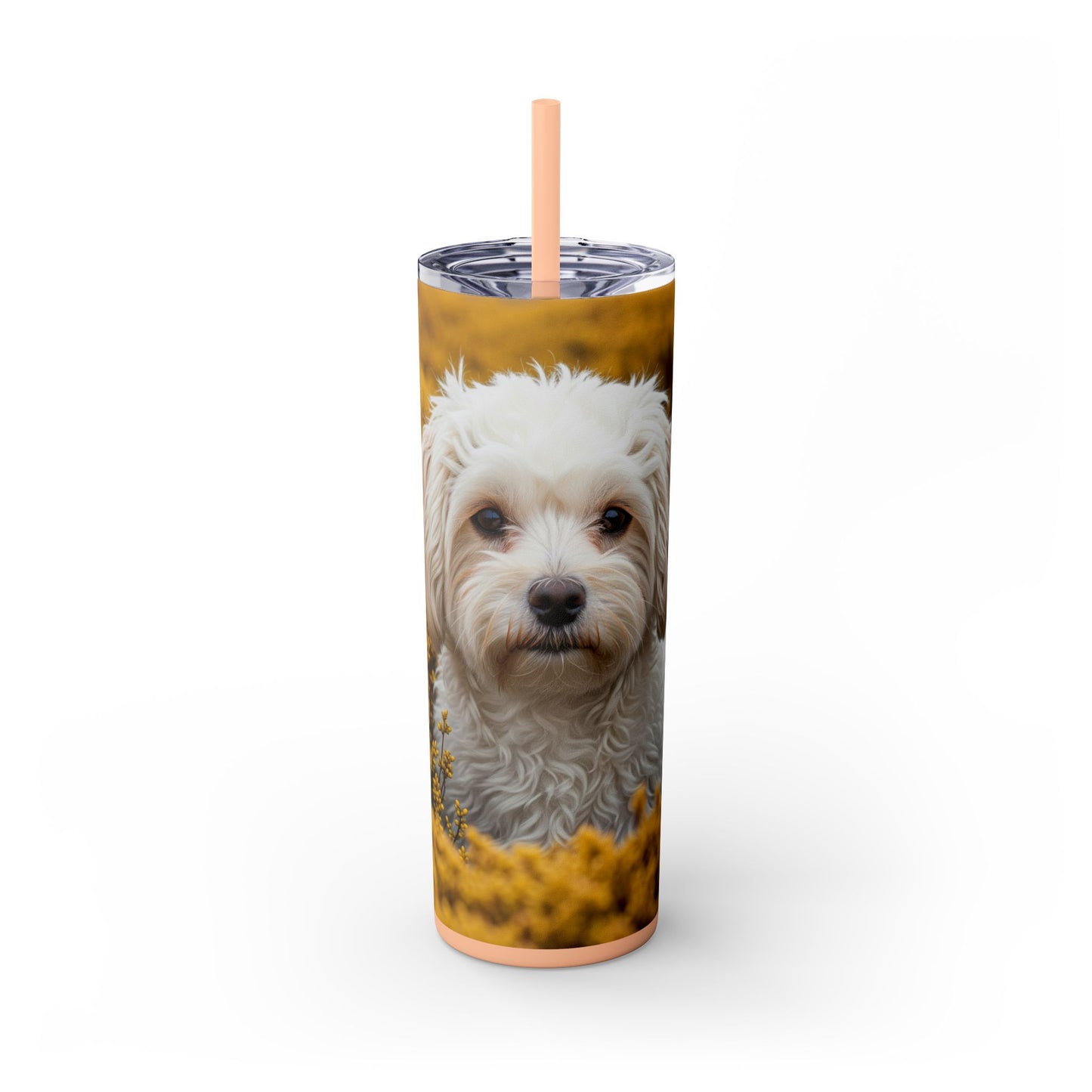Maltipoo Tumbler with Straw, 20oz