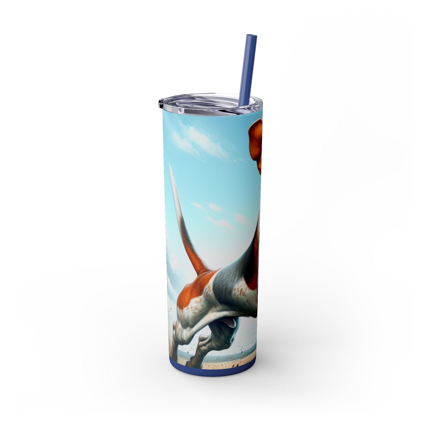 American English Coonhound Tumbler with Straw, 20oz