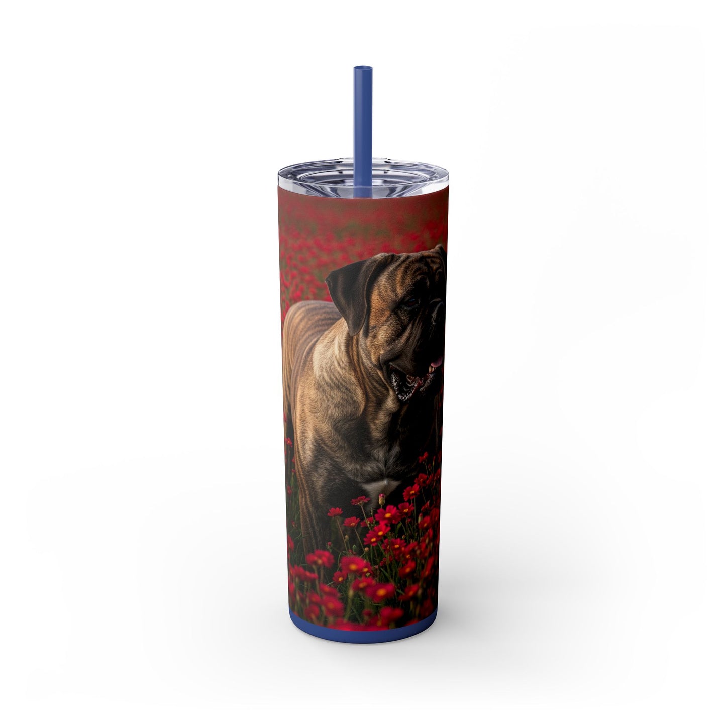 Bullmastiff Tumbler with Straw, 20oz