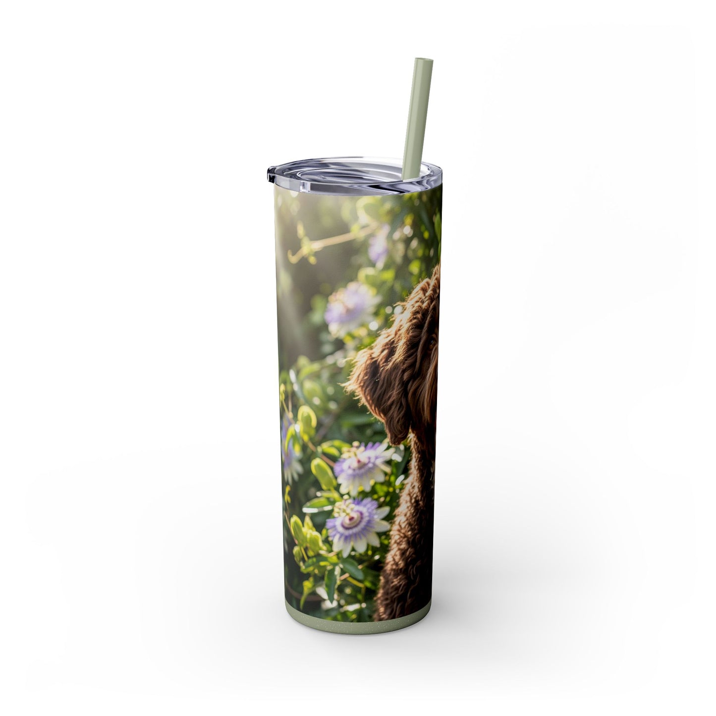 Spanish Water Dog Tumbler with Straw, 20oz
