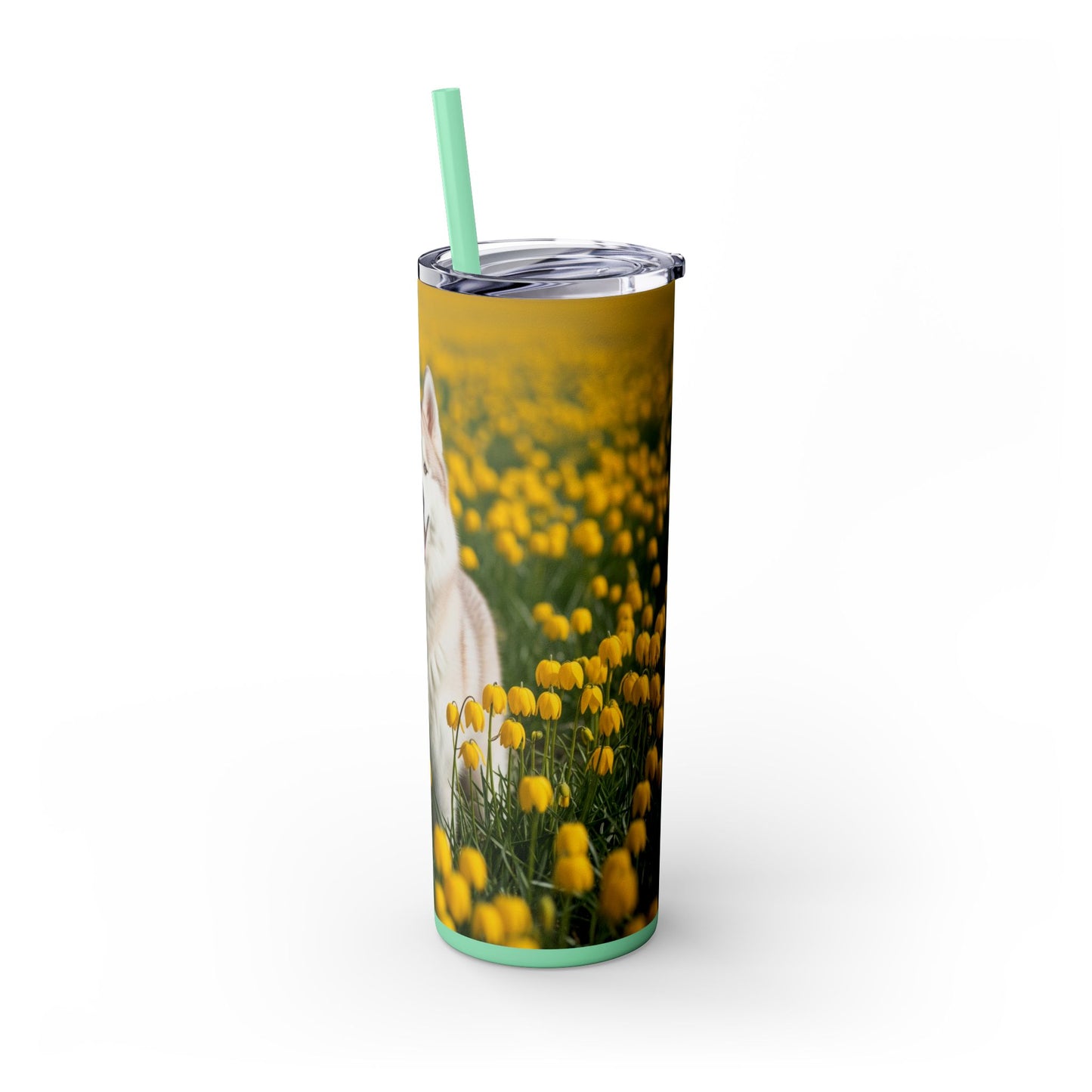 Siberian Husky Tumbler with Straw, 20oz