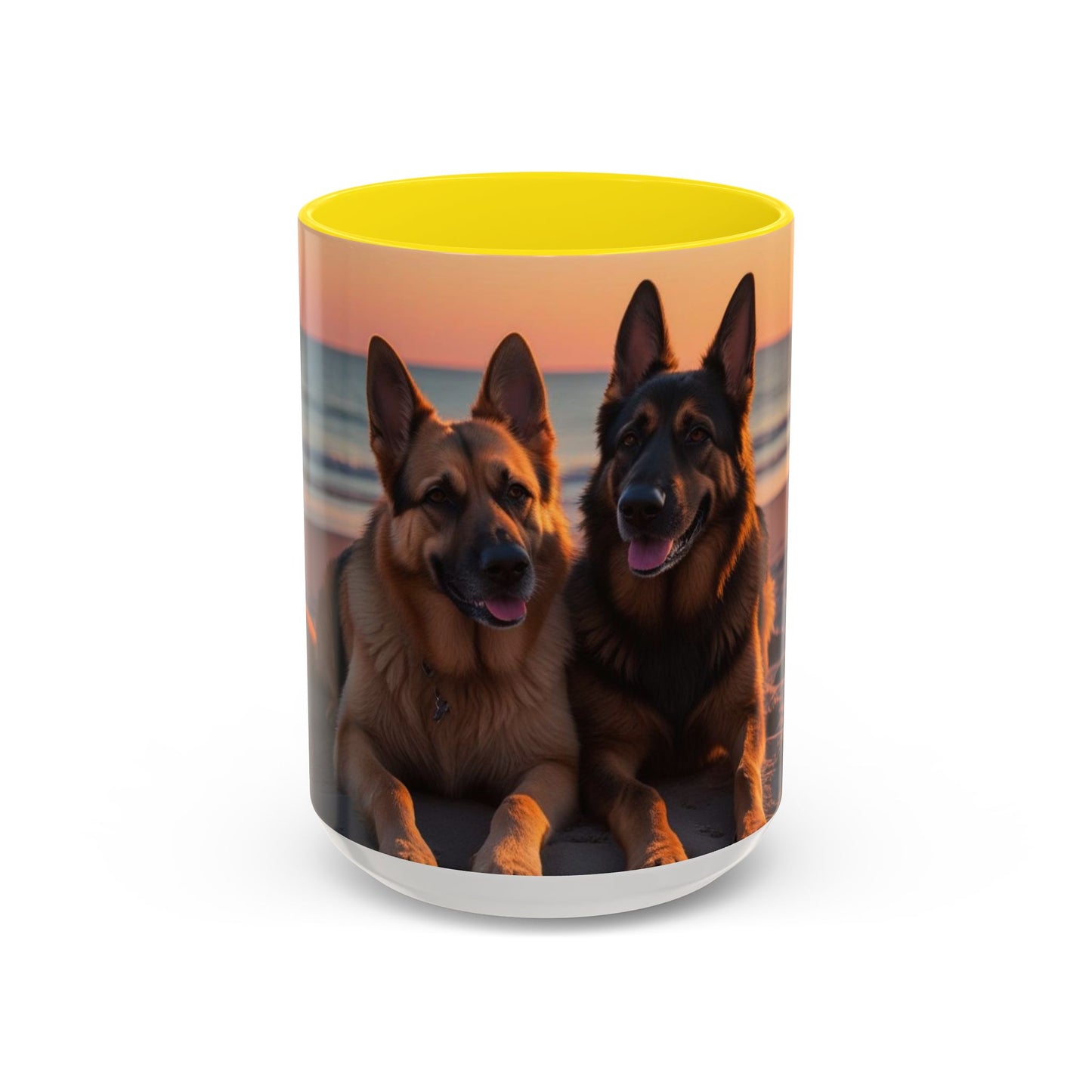 German Shepherd Love Accent Coffee Mug - Perfect Gift for Dog Lovers