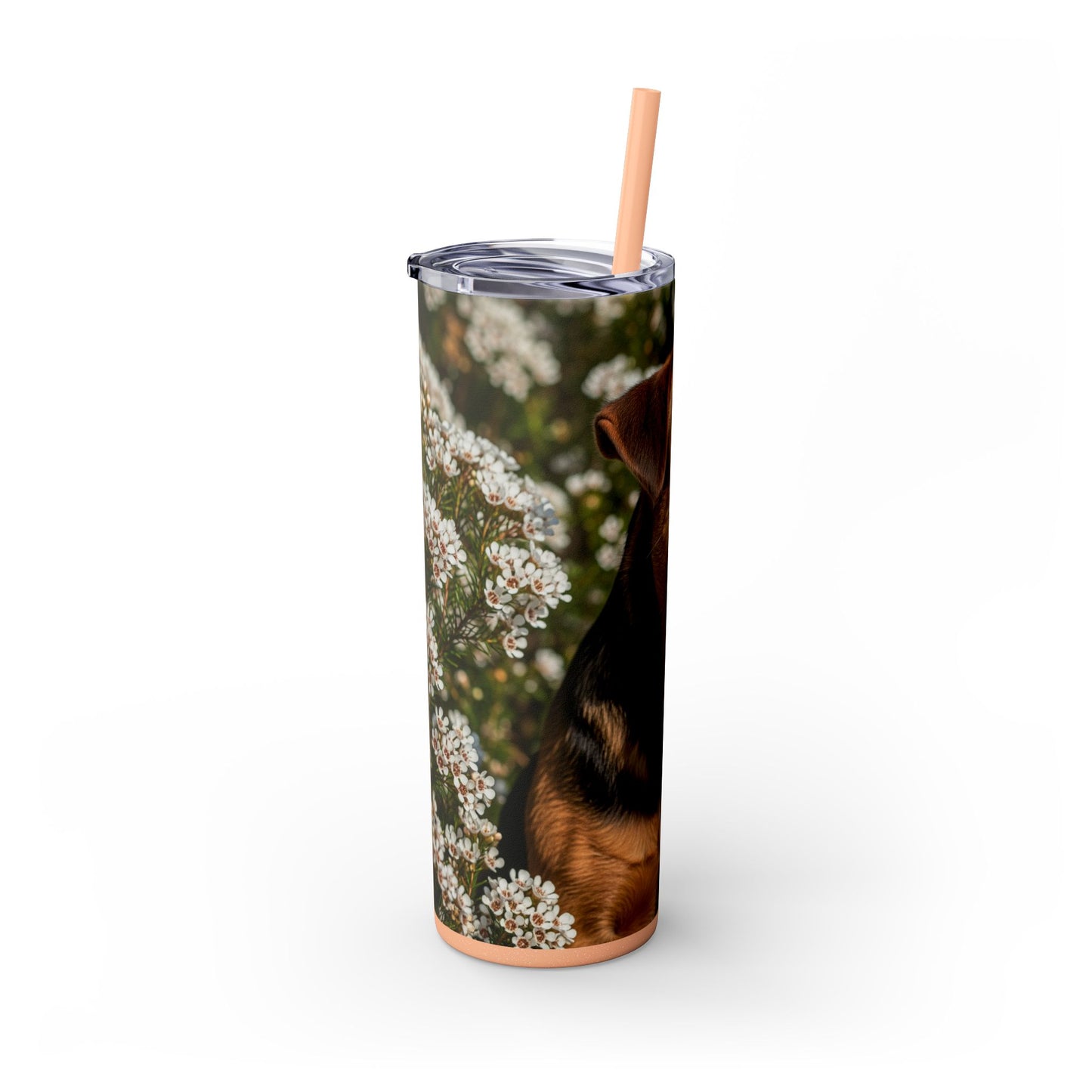 Tenterfield Terrier Skinny Tumbler with Straw, 20oz