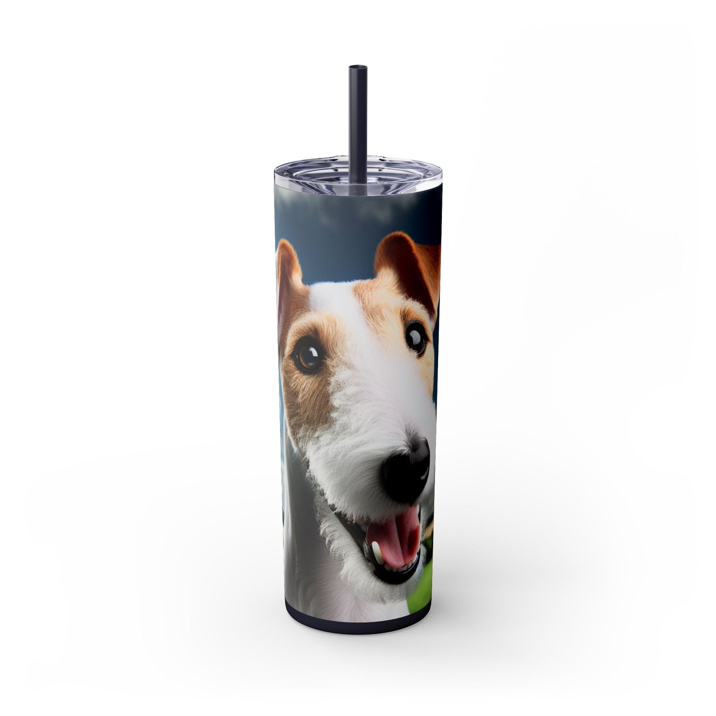 Smooth Fox Terrier Tumbler with Straw, 20oz