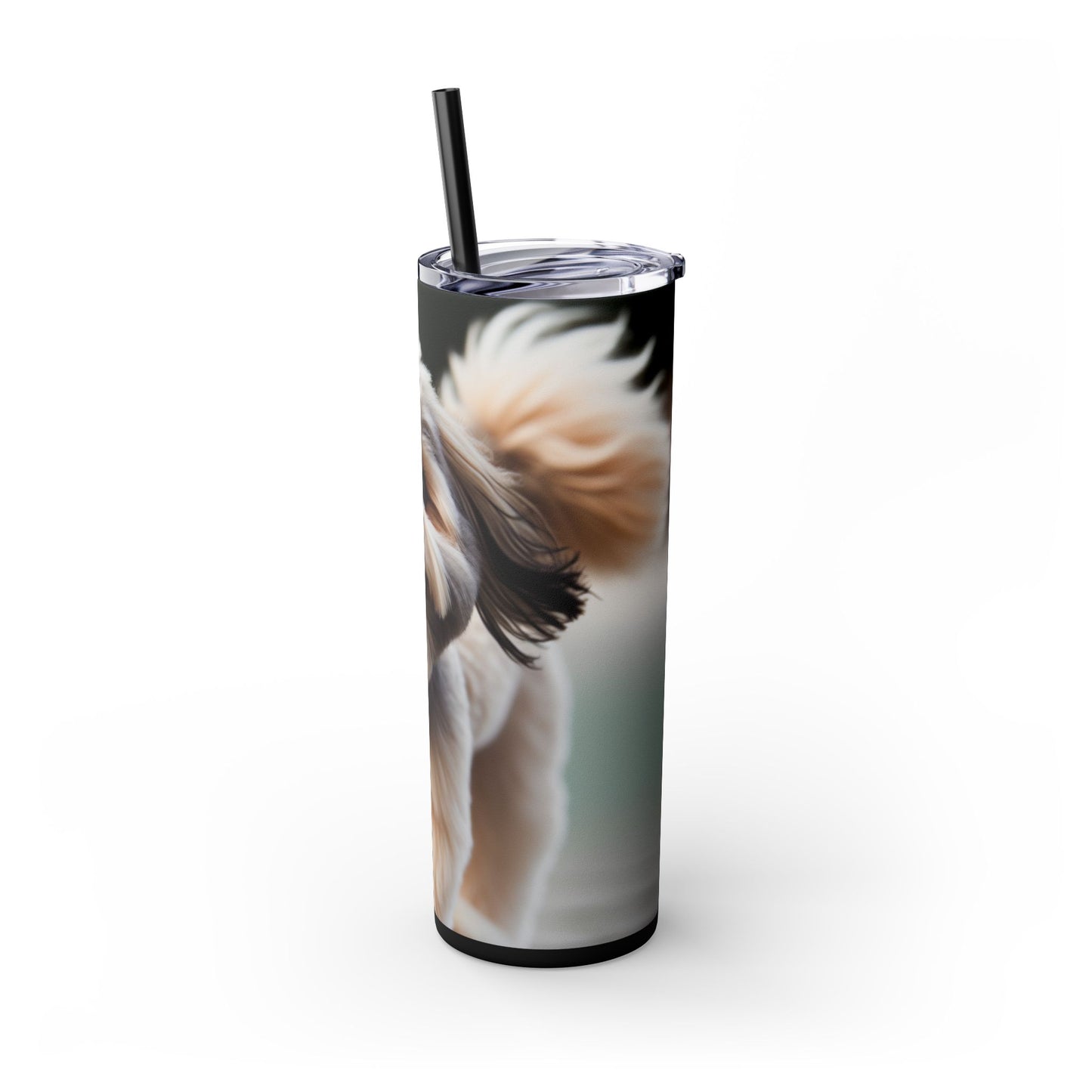Lowchen Tumbler with Straw, 20oz