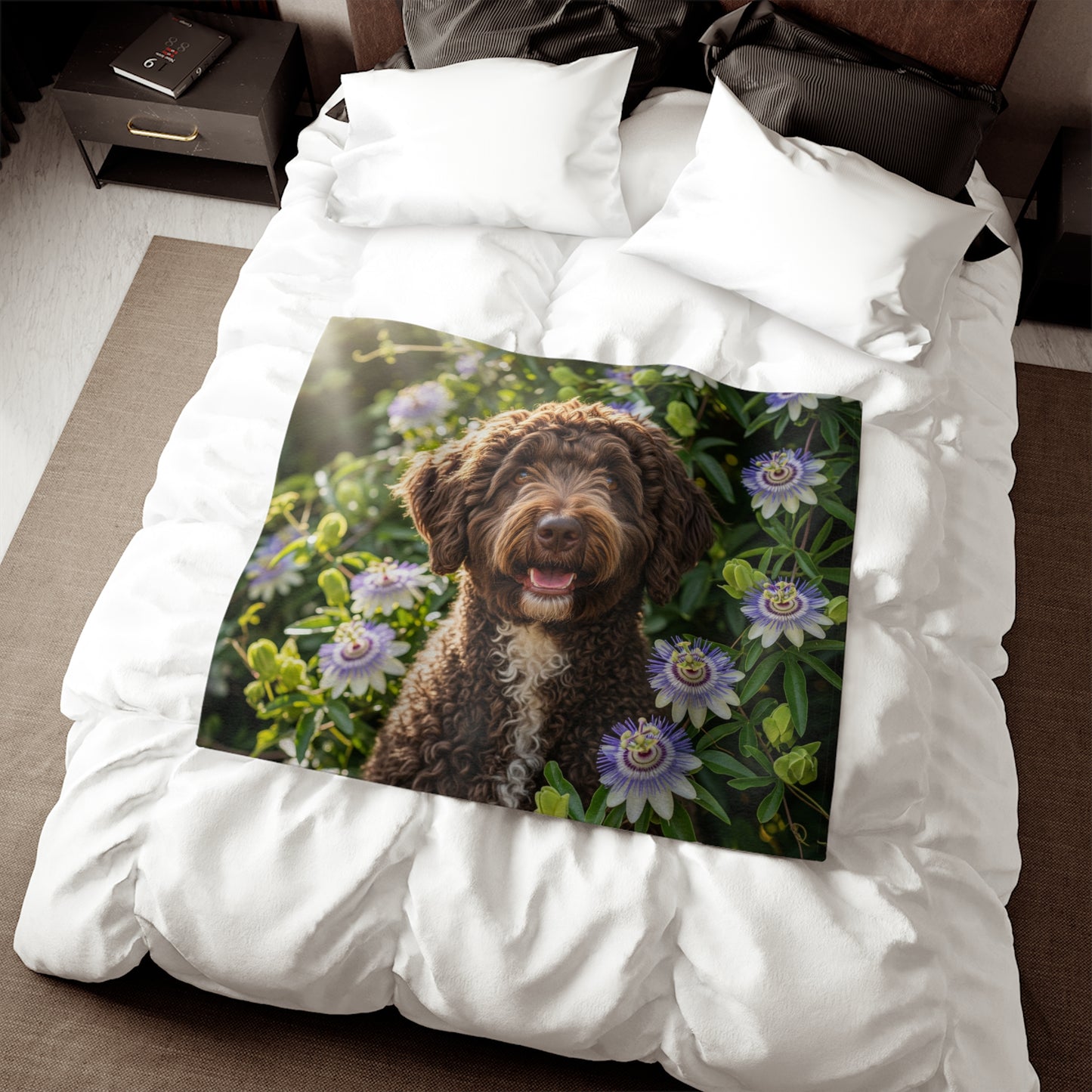 Spanish Water Dog Sweatshirt Blanket