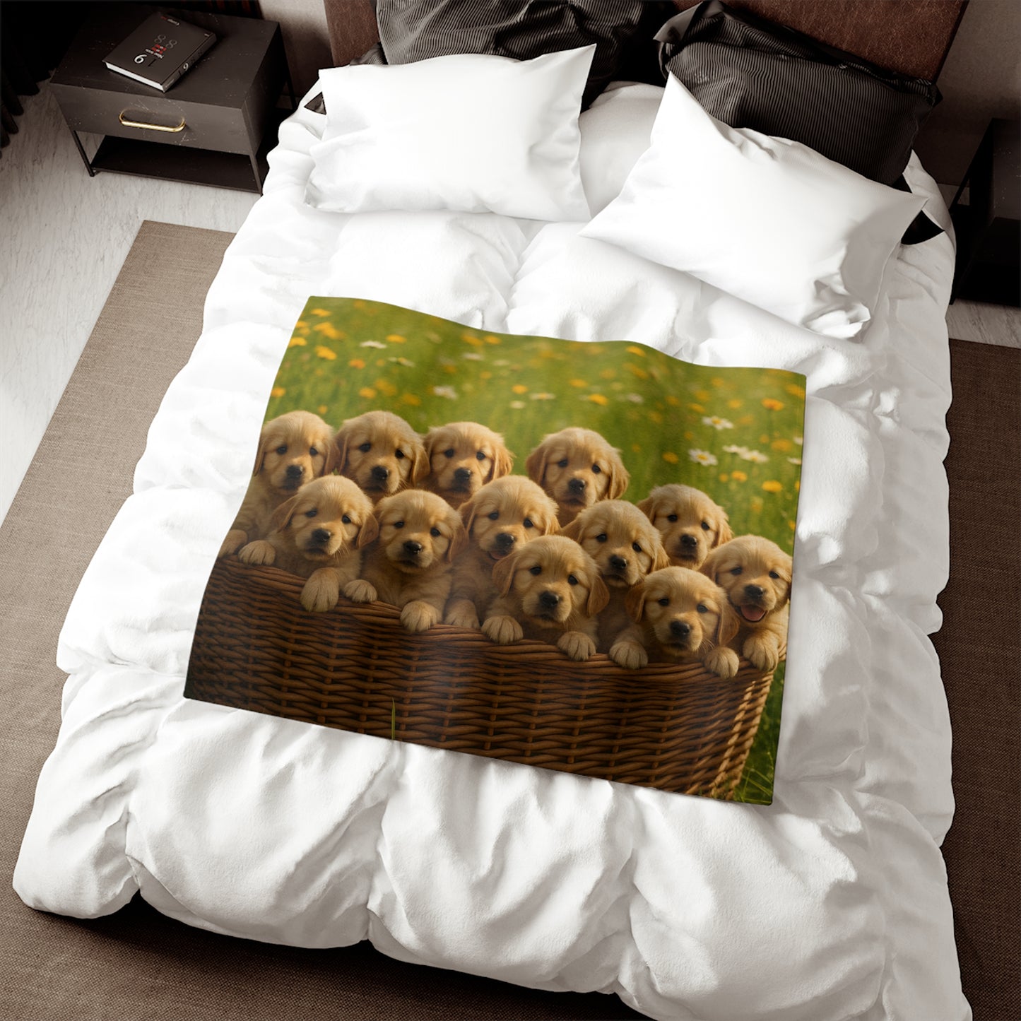 Golden Retriever puppies Sweatshirt Blanket