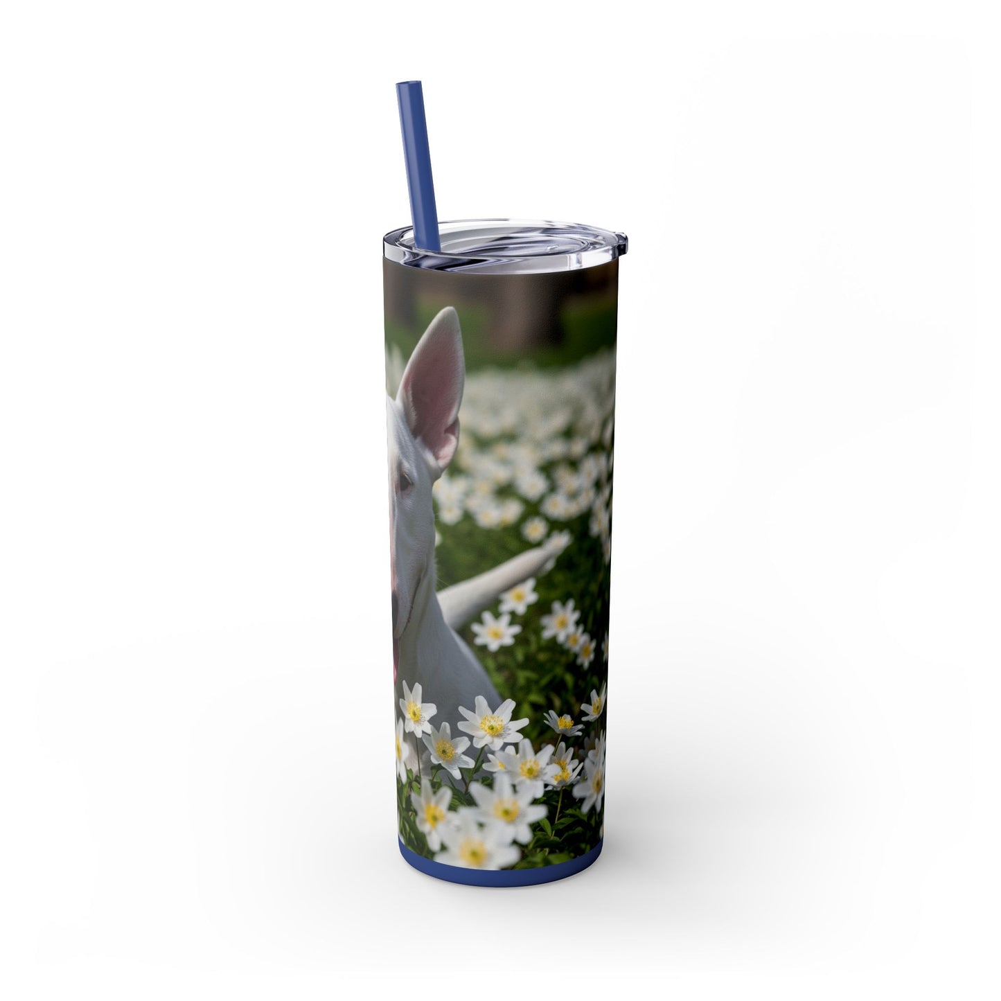 Bull Terrier Tumbler with Straw, 20oz