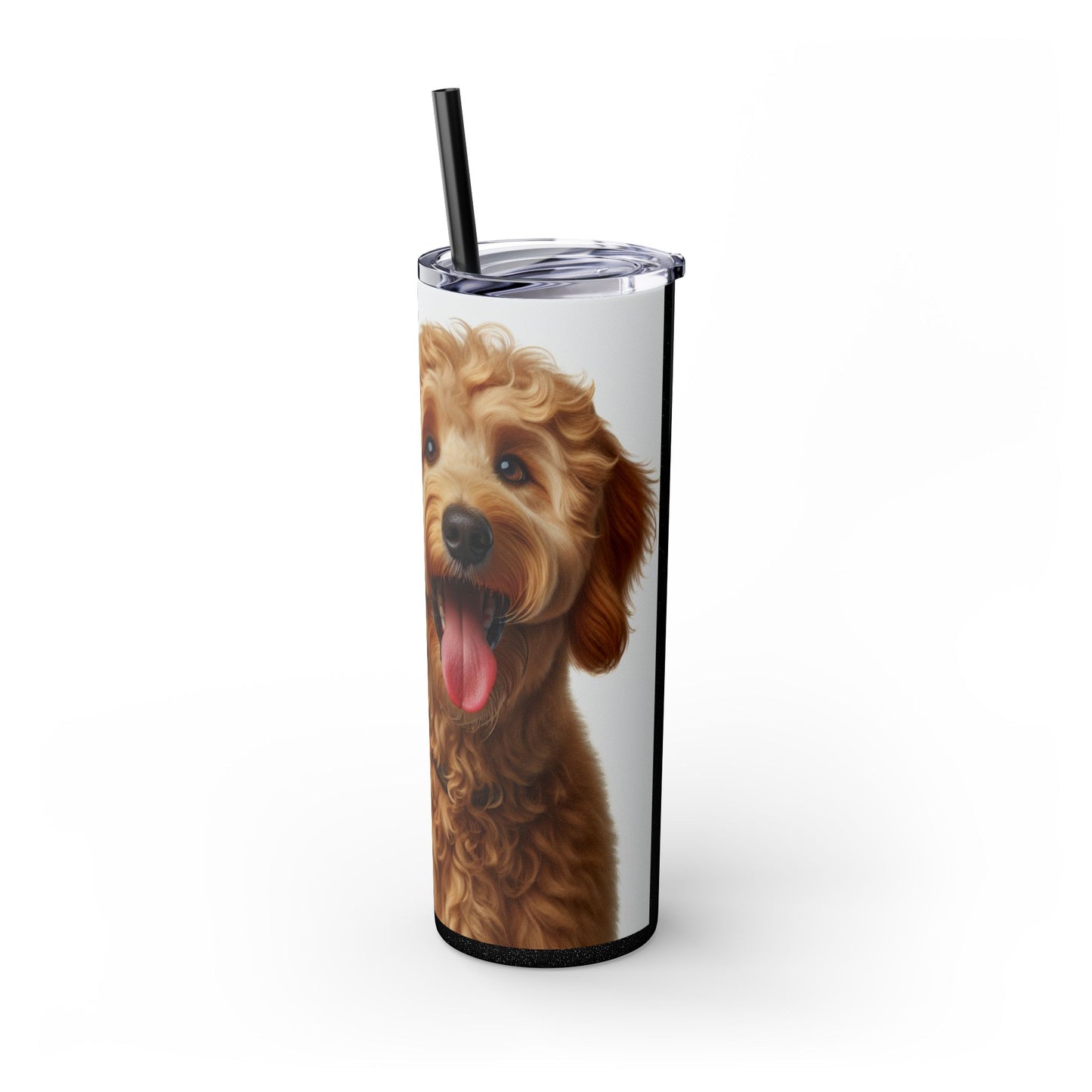 Goldendoodle Tumbler with Straw, 20oz
