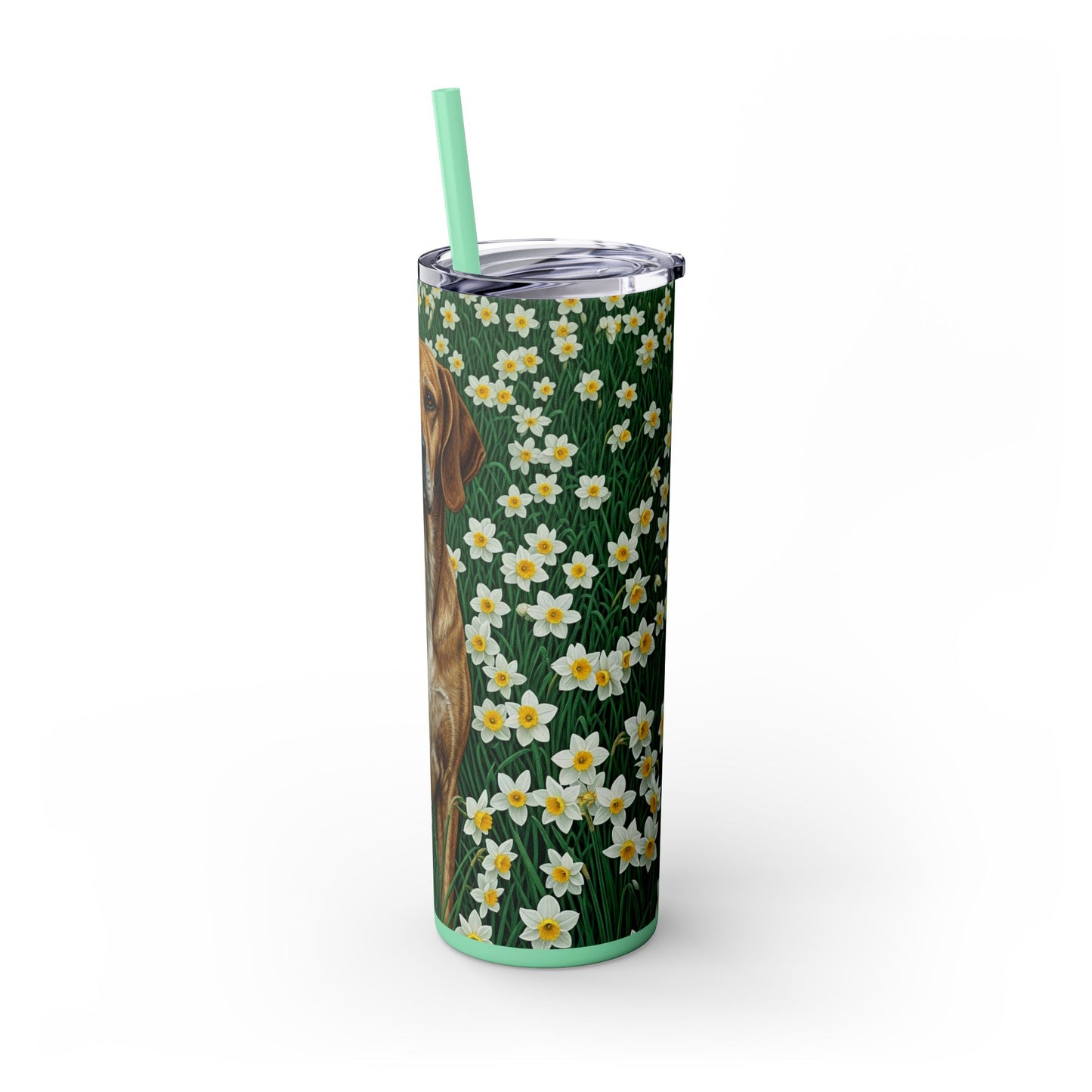 Porcelaine Tumbler with Straw, 20oz