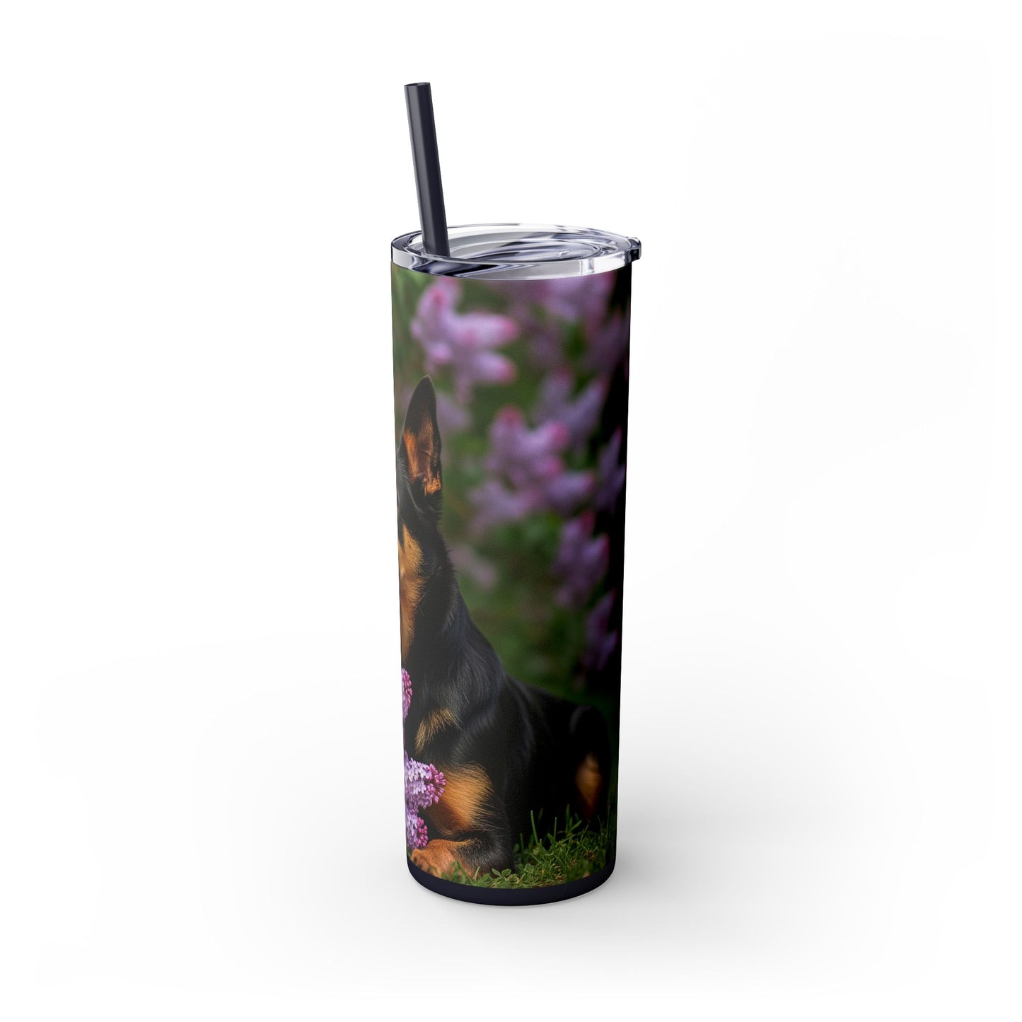 Mudi Skinny Tumbler with Straw, 20oz