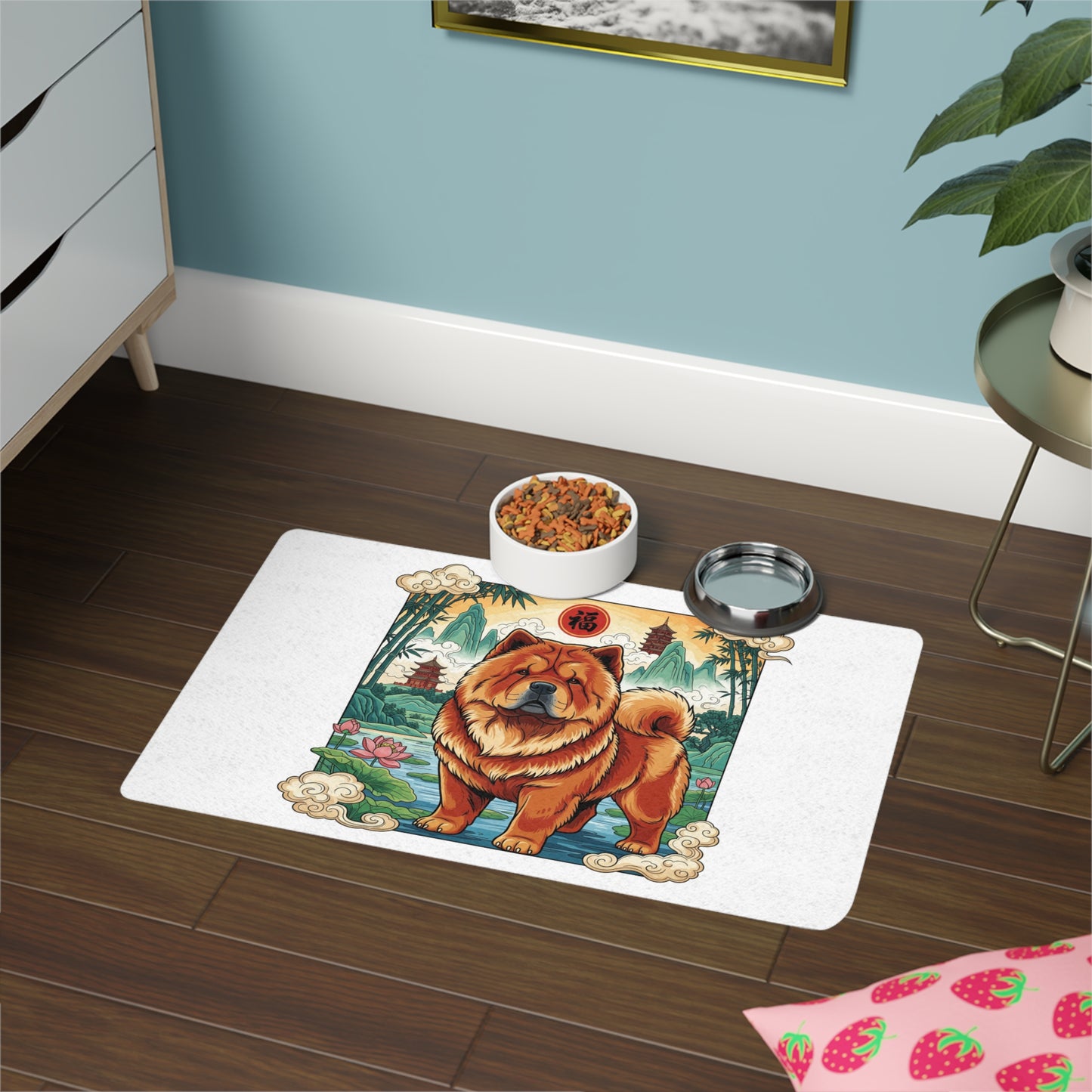 Pet Food Mat (12x18) - Chow Chow