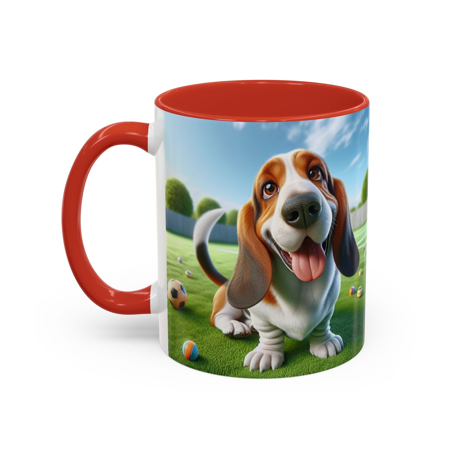 Basset Hound Accent Coffee Mug - Perfect Gift for Dog Lovers