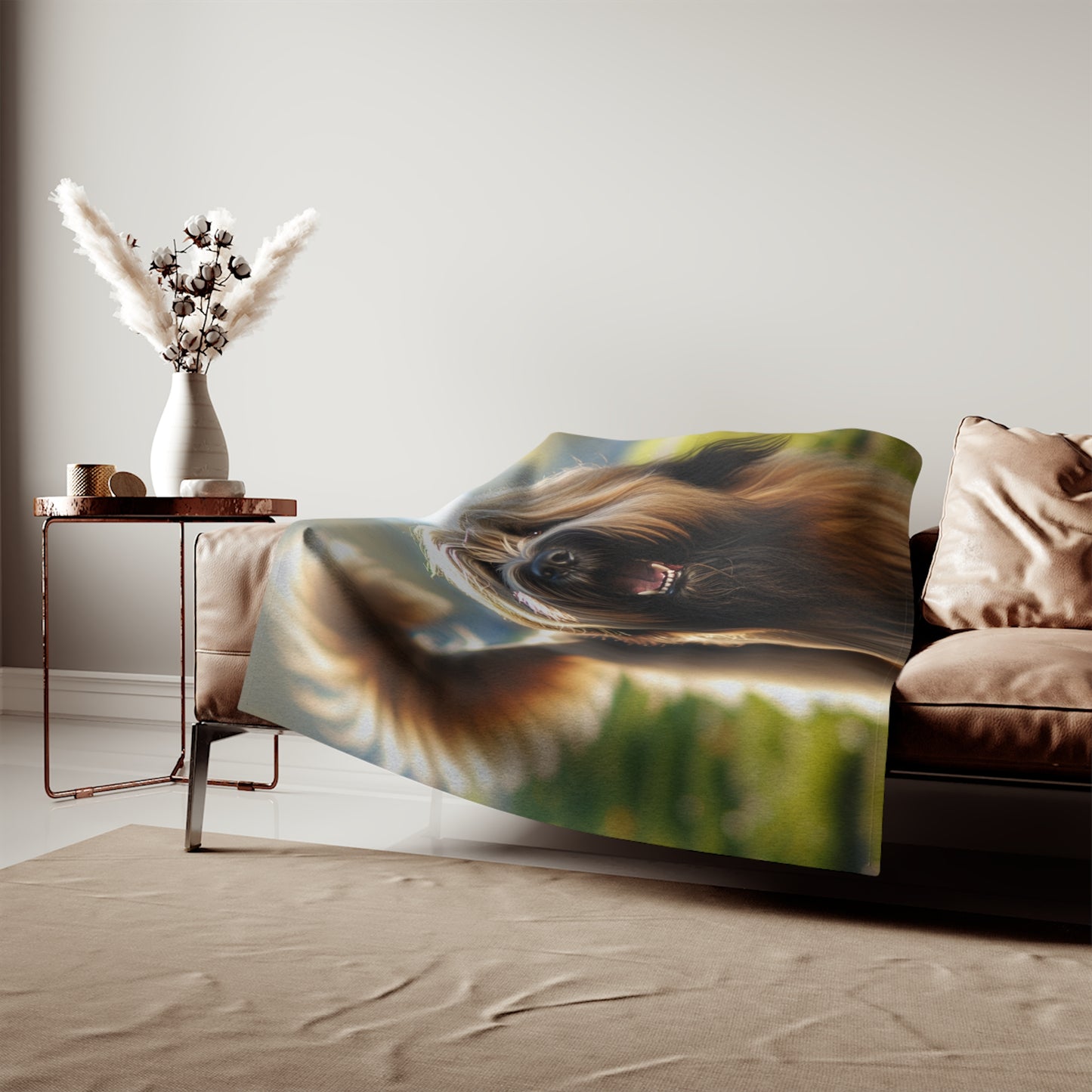 Briard Sweatshirt Blanket