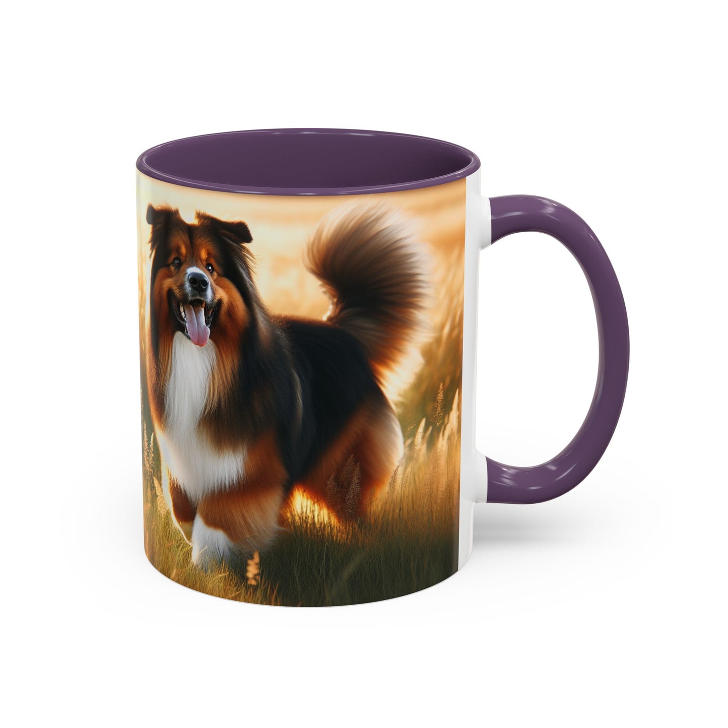Bohemian Shepherd Accent Coffee Mug - Perfect Gift for Dog Lovers