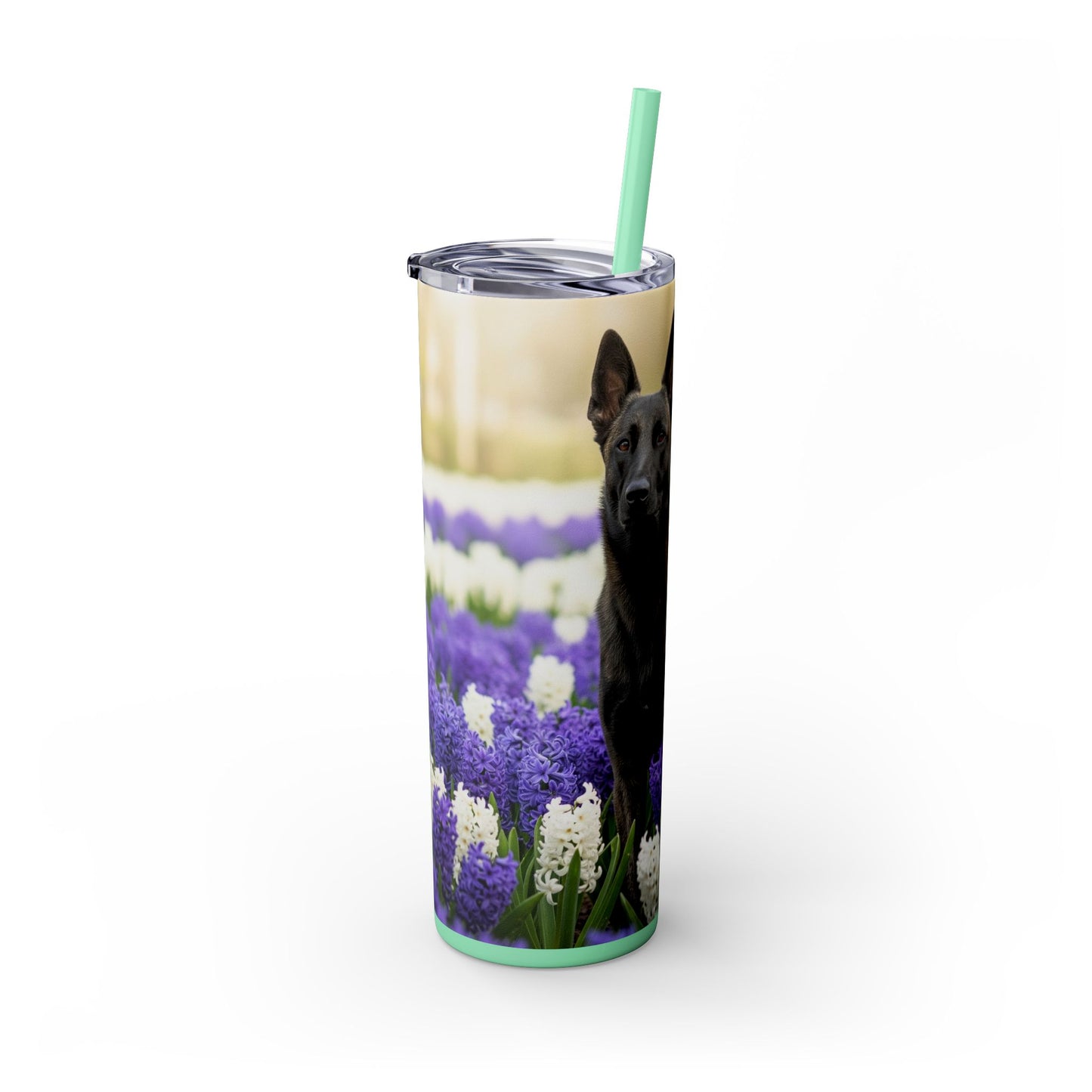 Dutch Shepherd Dog Tumbler with Straw, 20oz