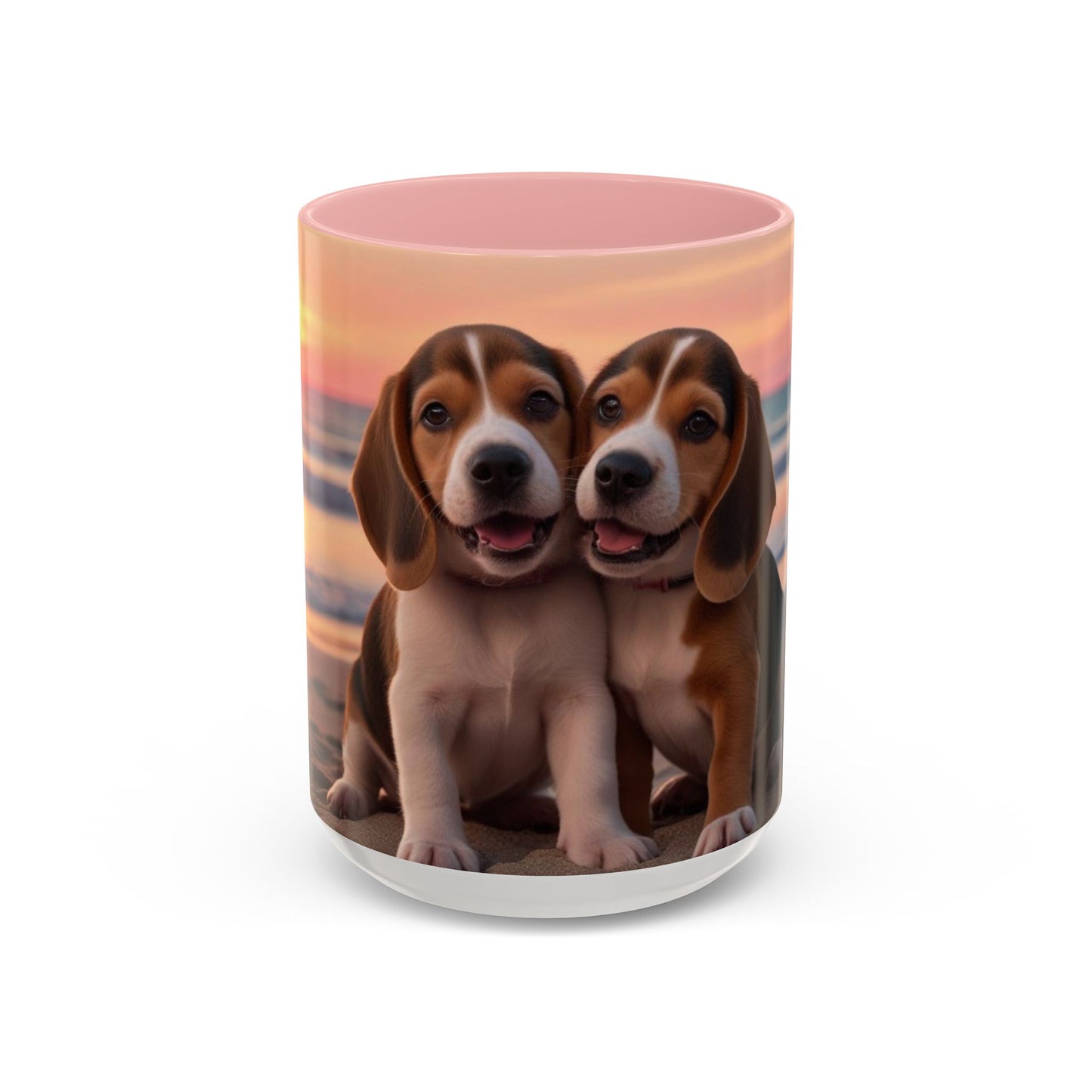 Beagle Love Accent Coffee Mug - Perfect Gift for Dog Lovers
