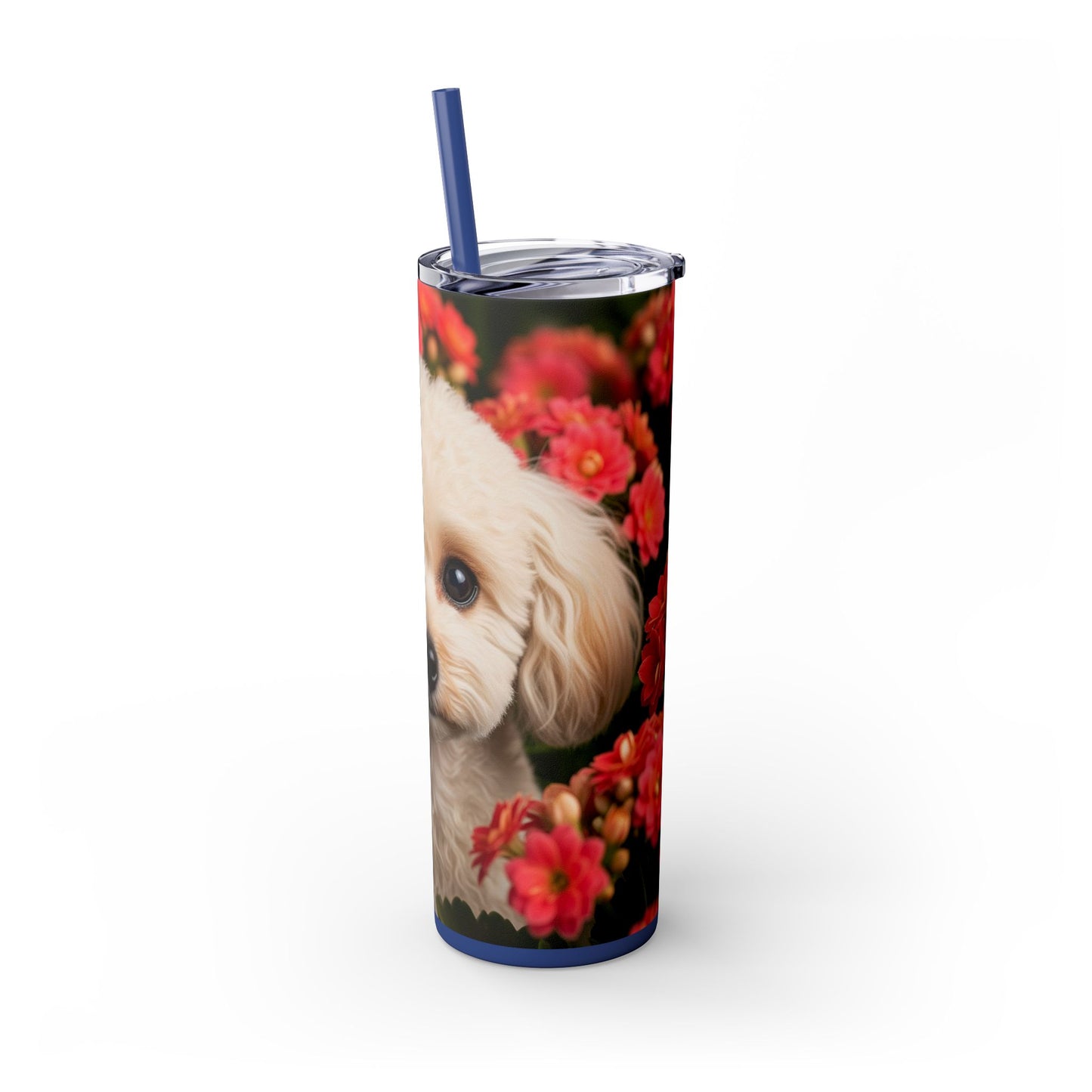 Miniature Poodle Tumbler with Straw, 20oz