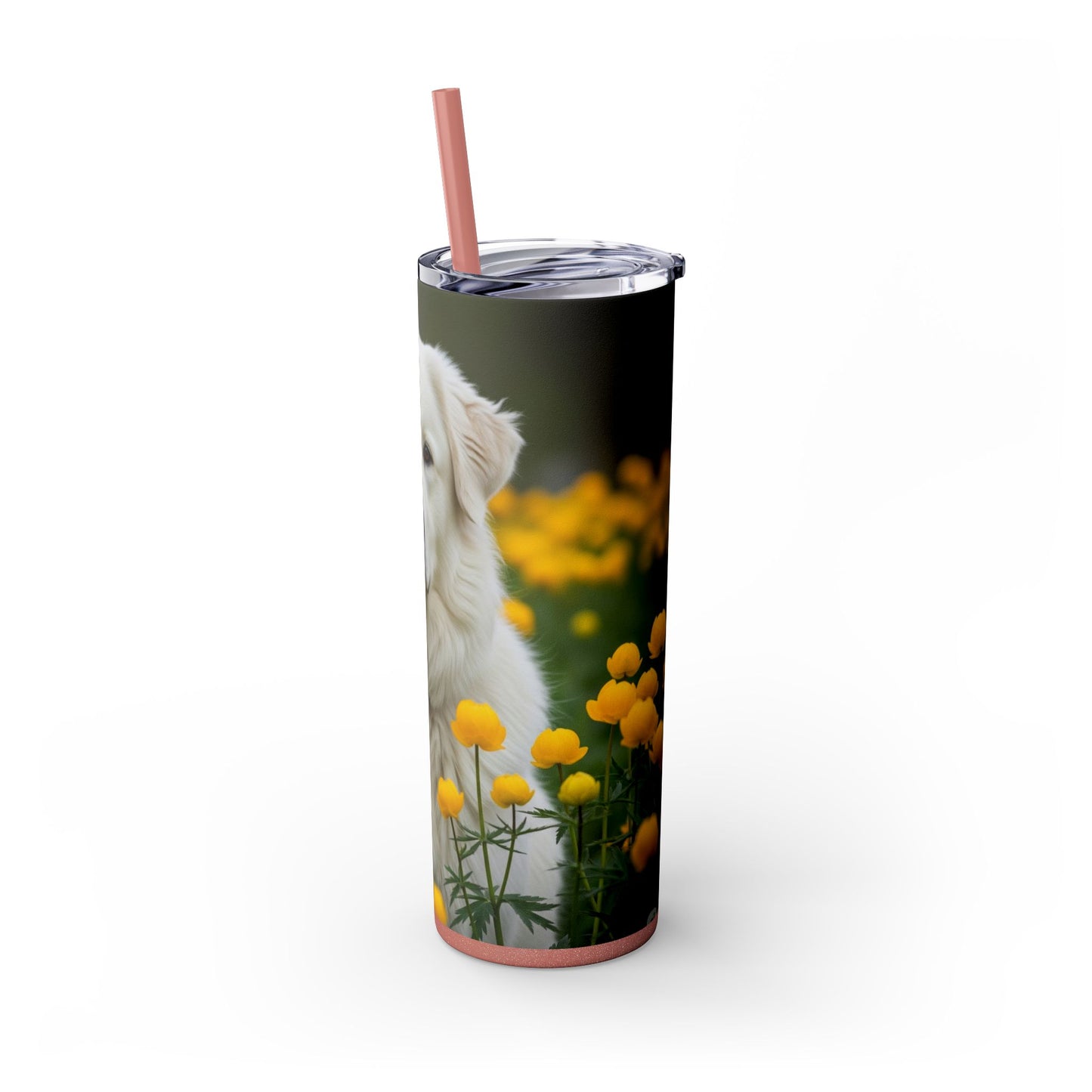 Romanian Mioritic Shepherd Dog Tumbler with Straw, 20oz