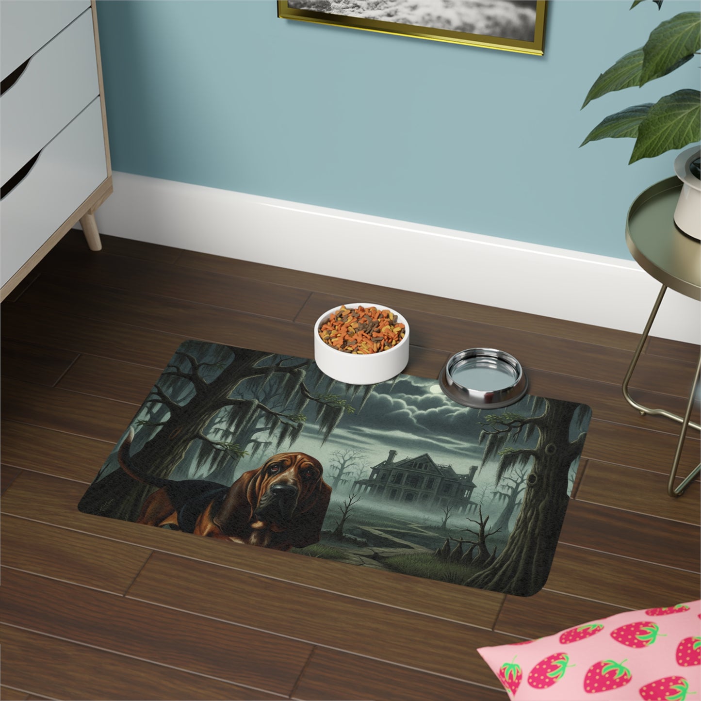 Pet Food Mat (12x18) - Bloodhound