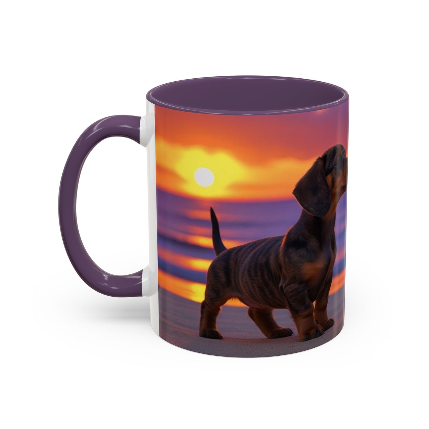 Dachshund Love Accent Coffee Mug - Perfect Gift for Dog Lovers