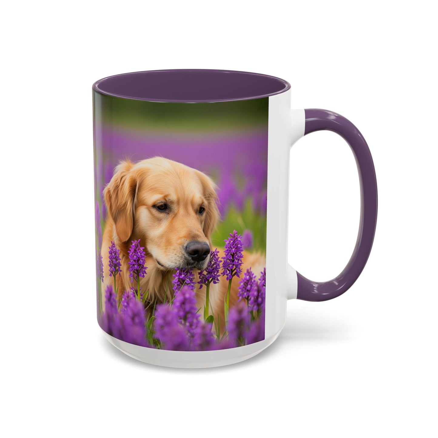 Golden Retriever Accent Coffee Mug - Perfect Gift for Dog Lovers