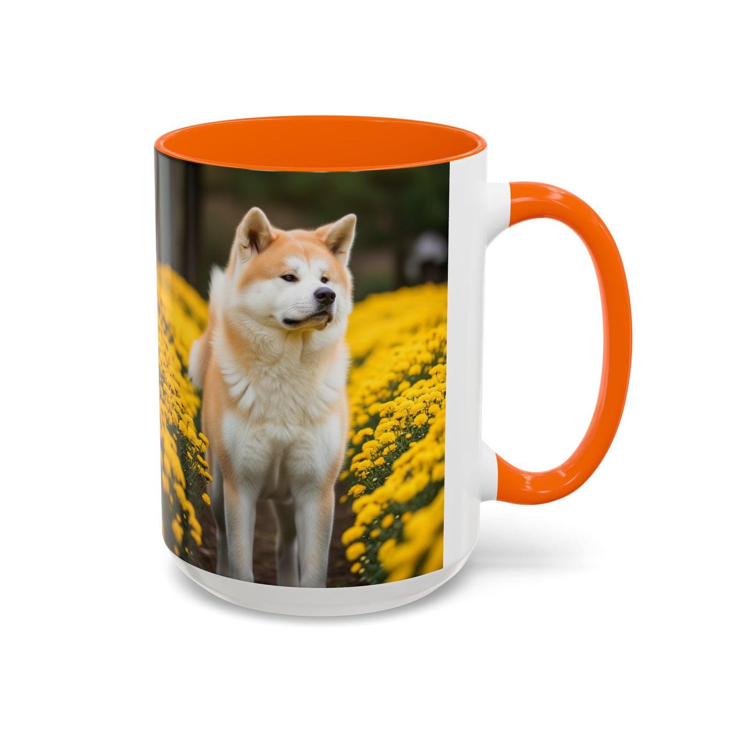 Japanese Akitainu Accent Coffee Mug - Perfect Gift for Dog Lovers
