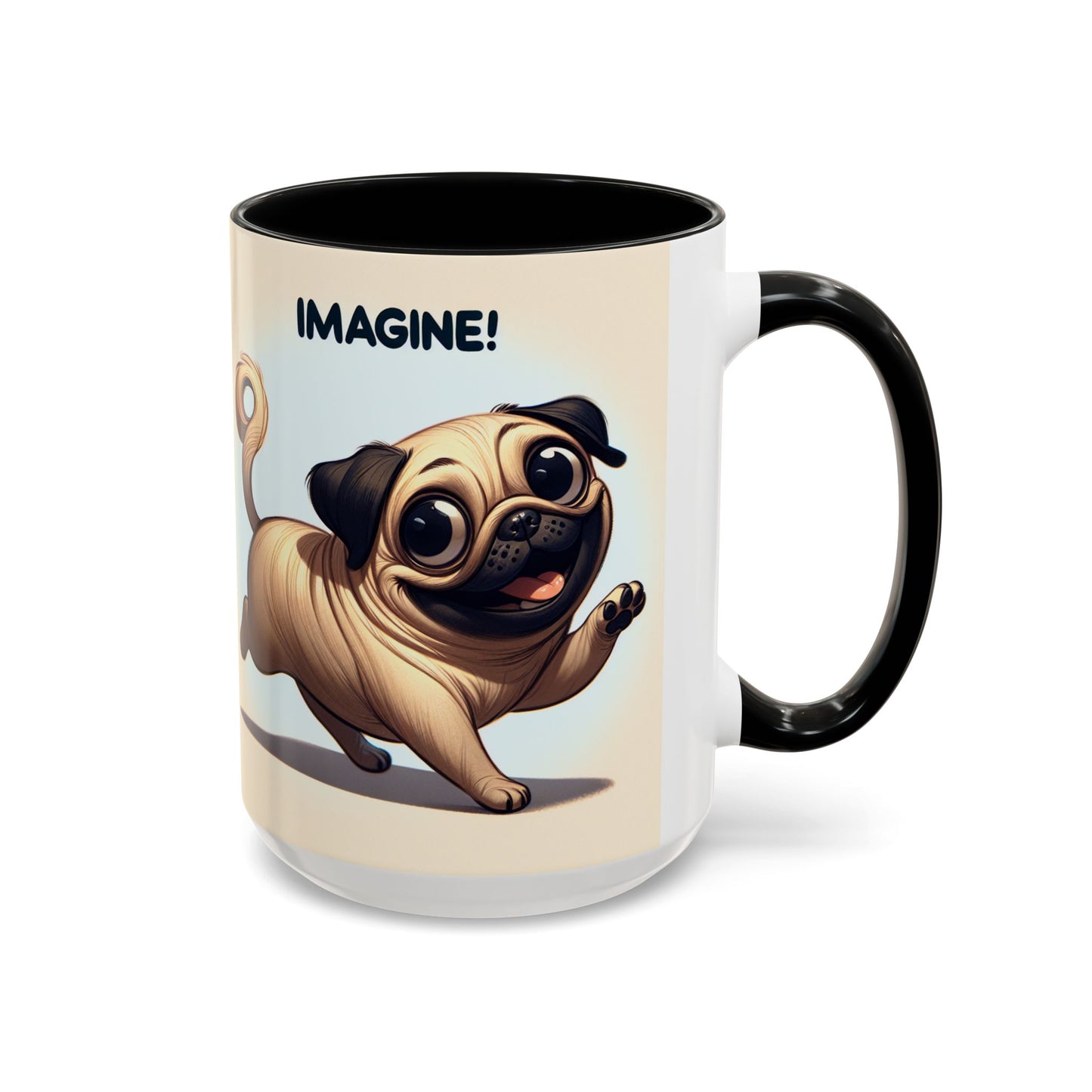 Pug Accent Coffee Mug - Perfect Gift for Dog Lovers