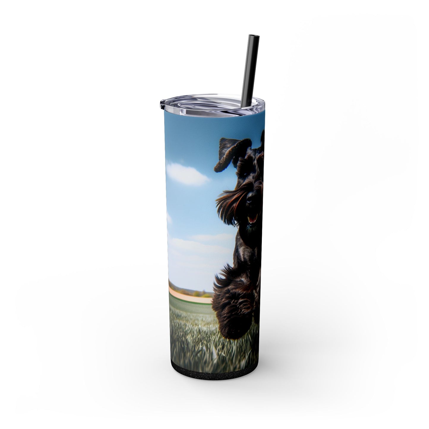Giant Schnauzer Tumbler with Straw, 20oz
