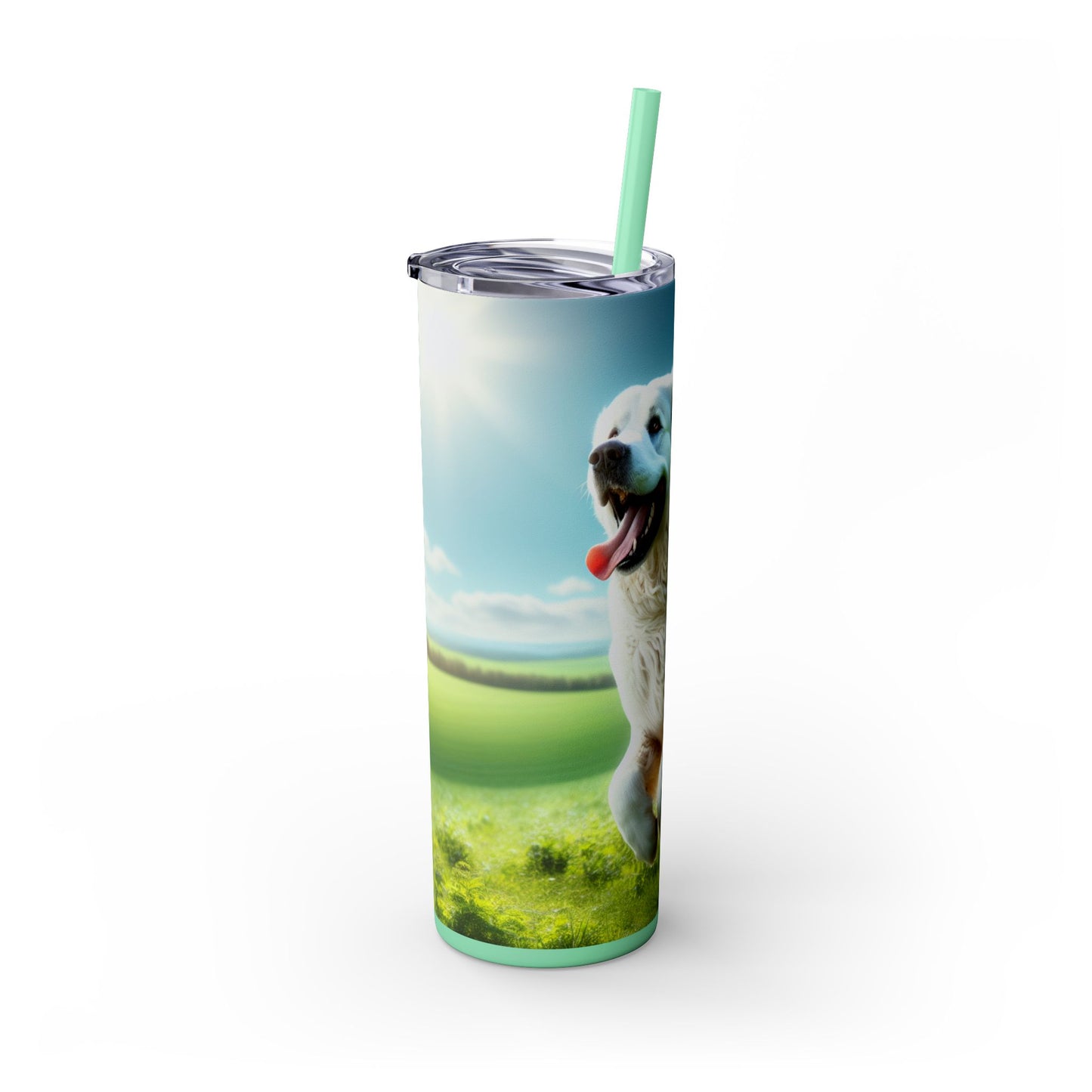 Kuvasz Tumbler with Straw, 20oz