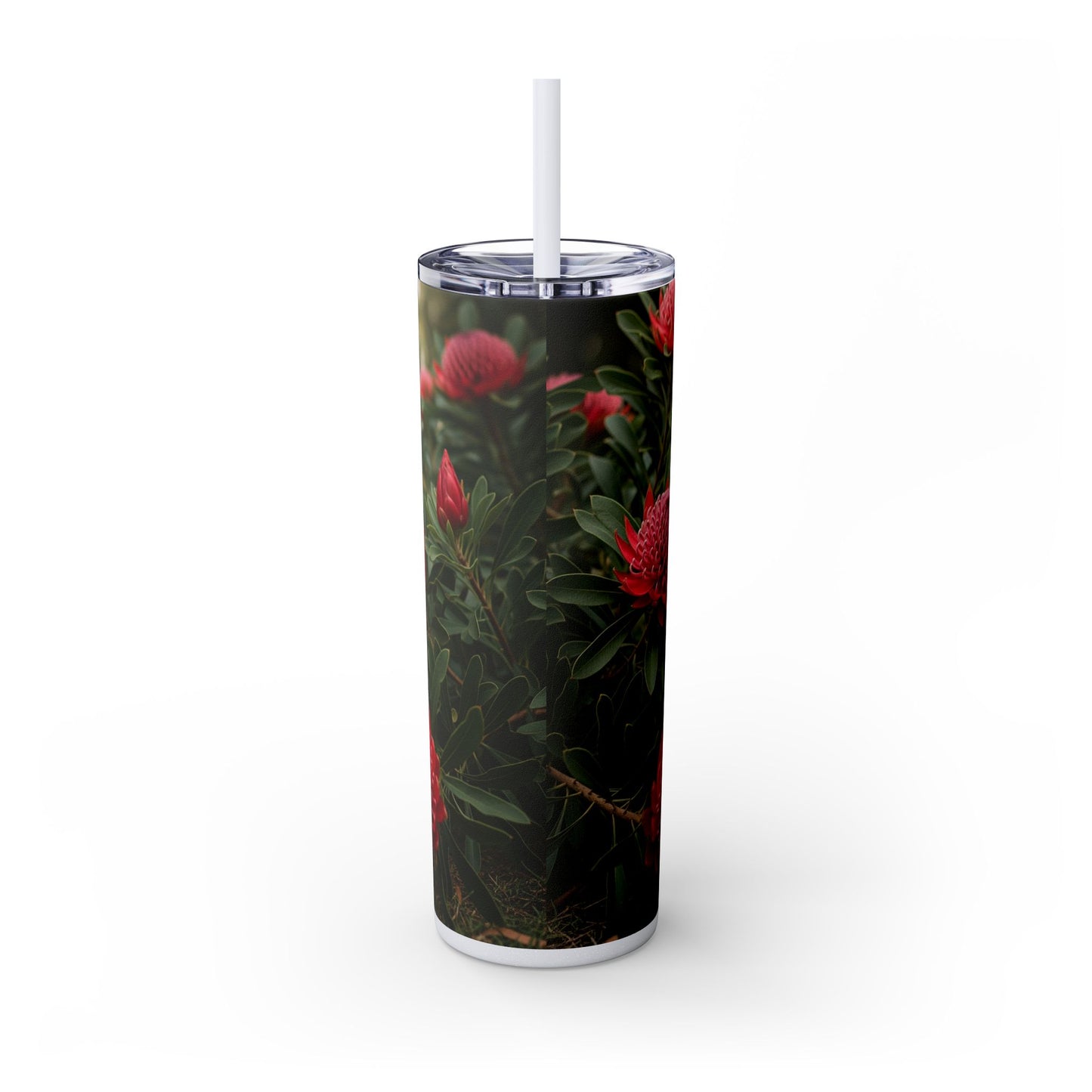 Australian Terrier Skinny Tumbler with Straw, 20oz