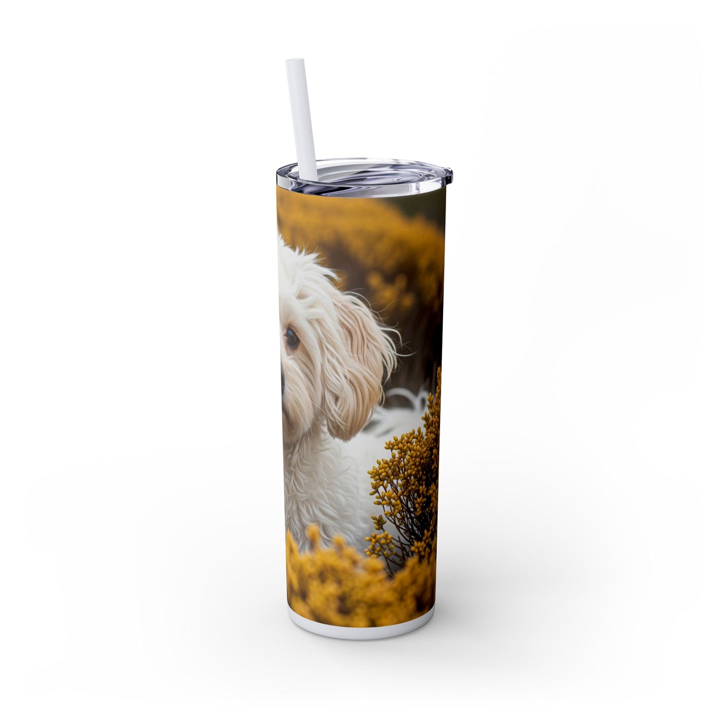 Maltipoo Tumbler with Straw, 20oz