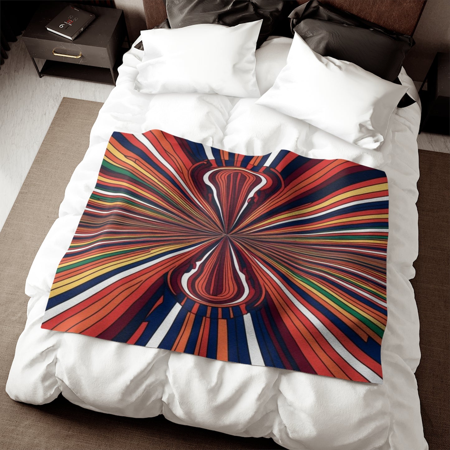 Optical Illusion Sweatshirt Blanket