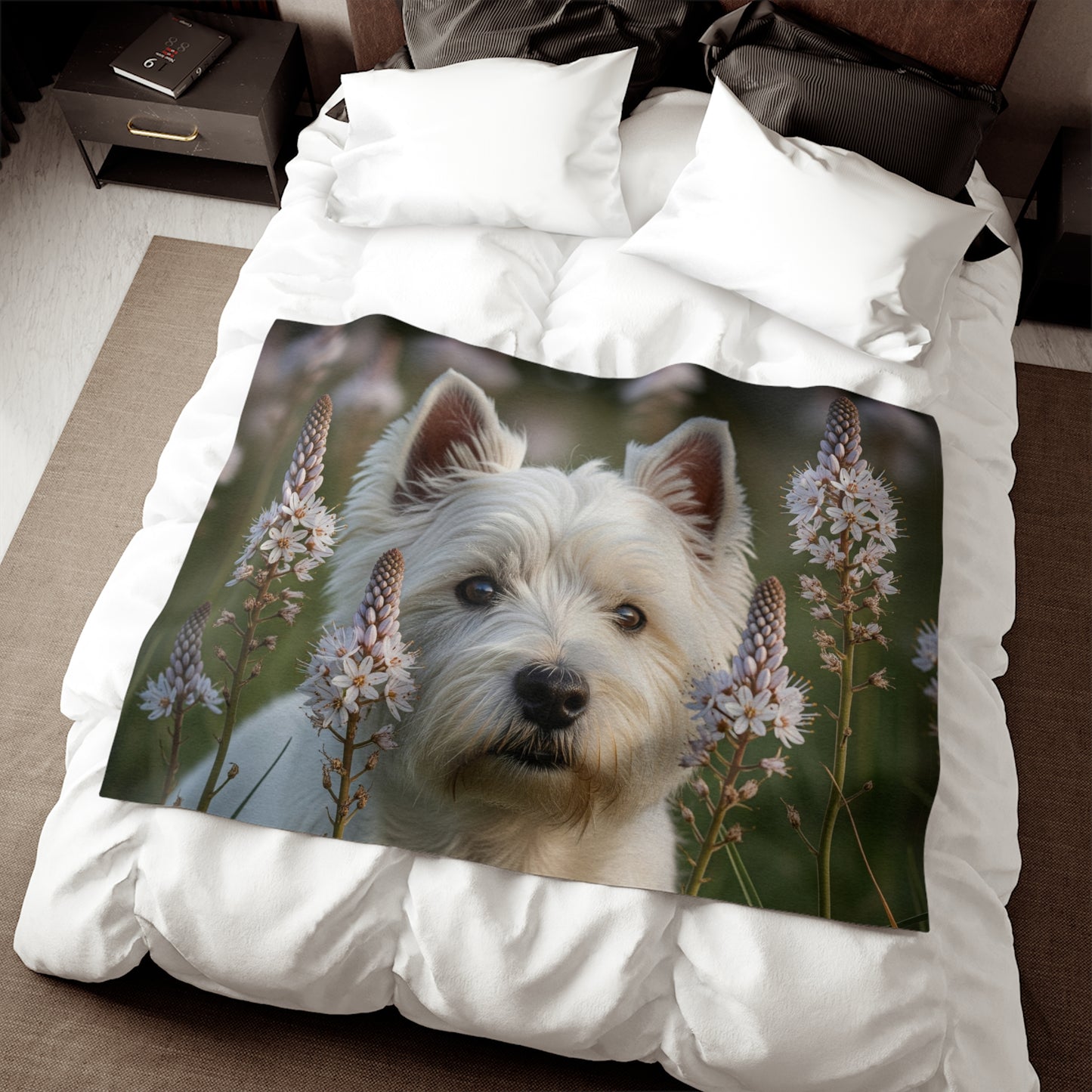 West Highland White Terrier Sweatshirt Blanket