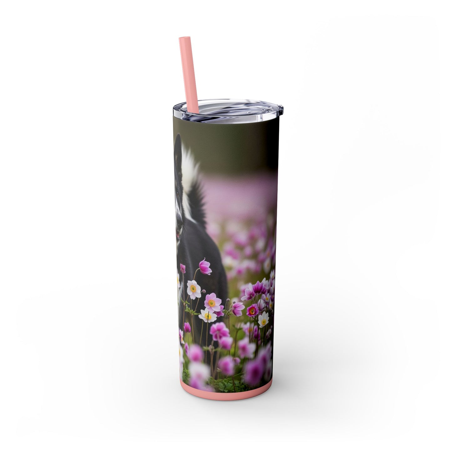 Karelian Bear Dog Tumbler with Straw, 20oz