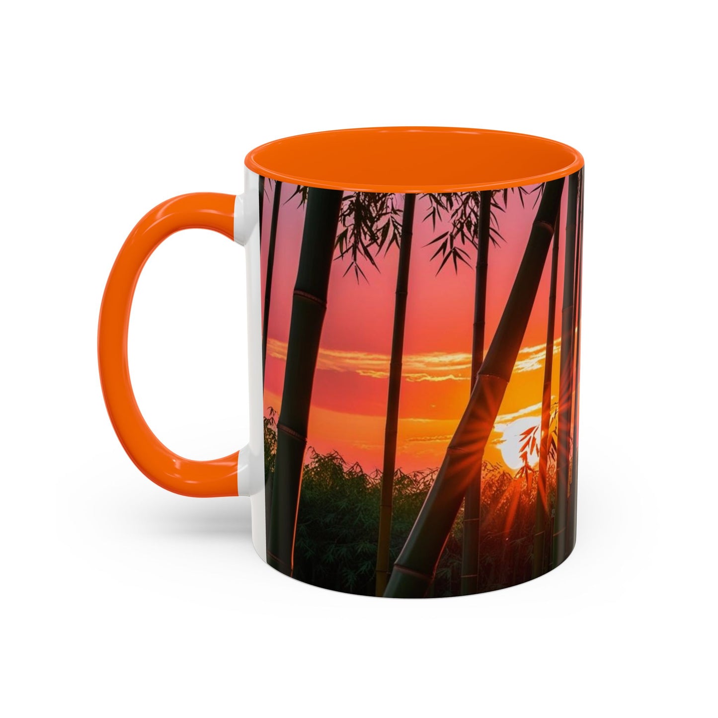 Bamboo Forest Sunrise Accent Coffee Mug - Perfect Gift for Dog Lovers