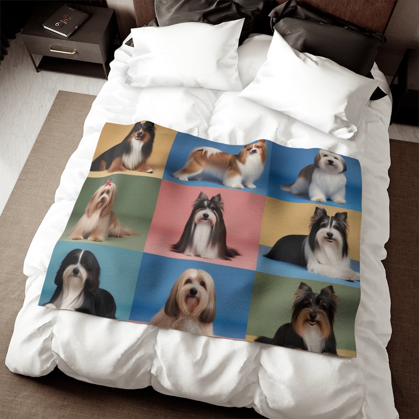 Pastel Dogs Sweatshirt Blanket