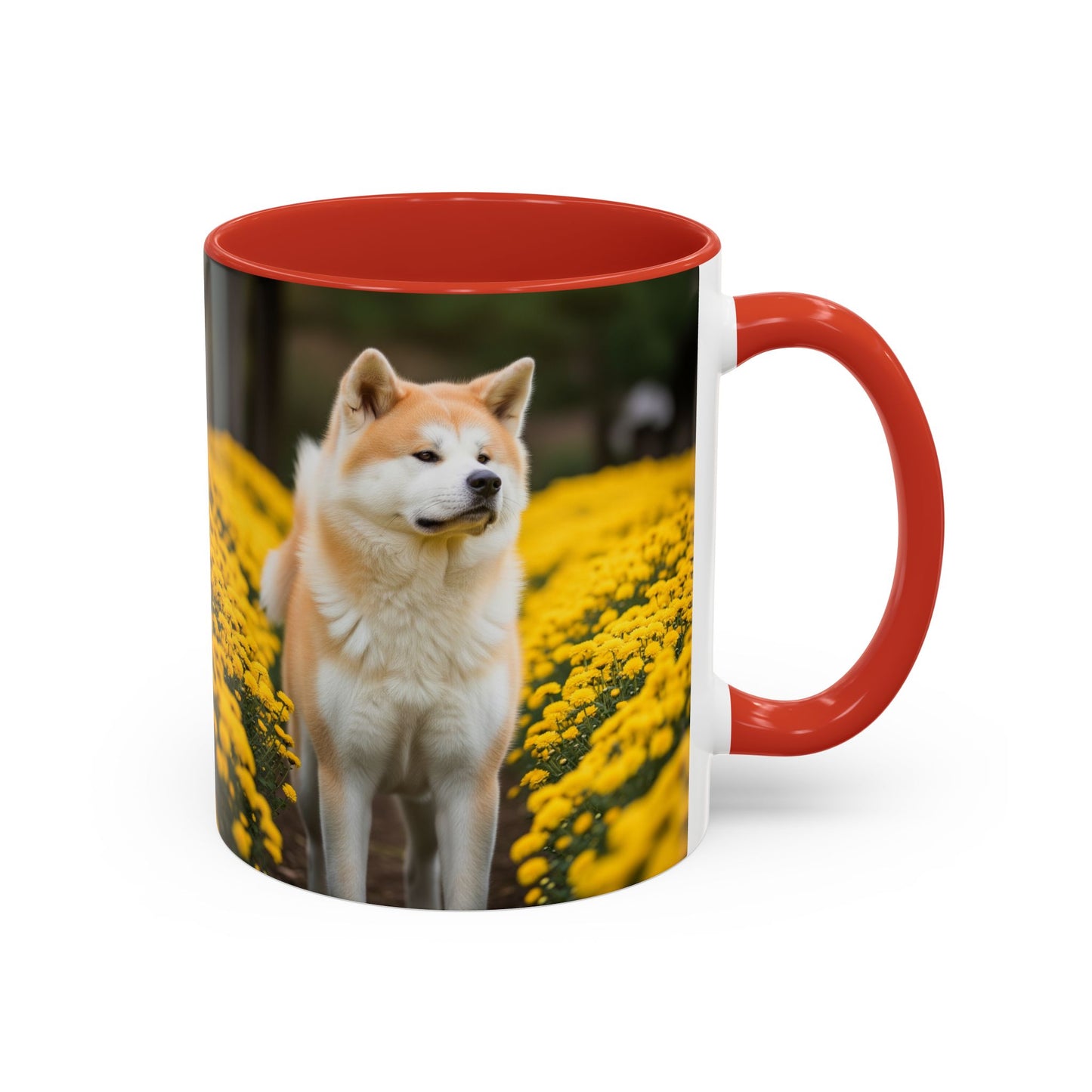 Japanese Akitainu Accent Coffee Mug - Perfect Gift for Dog Lovers