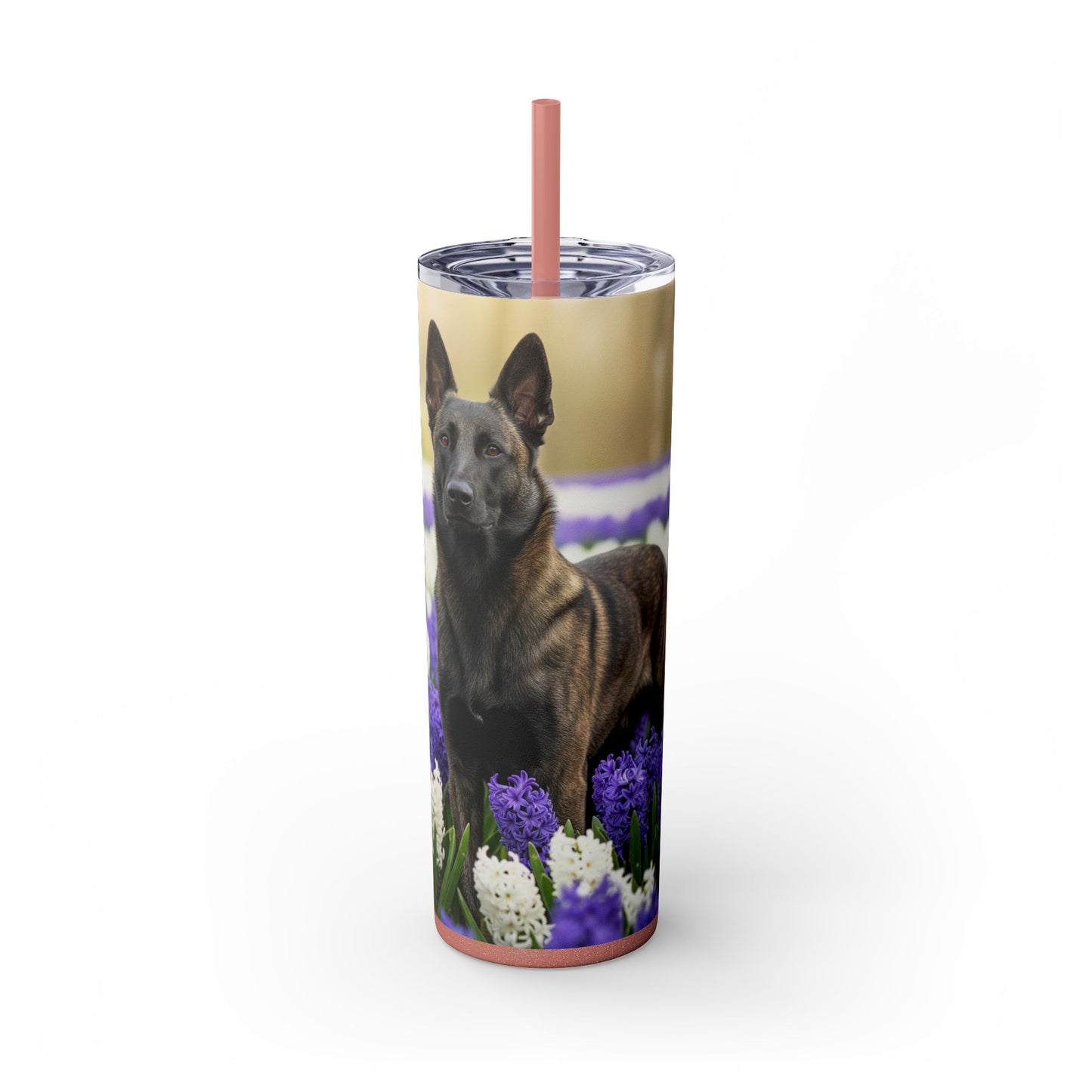 Dutch Shepherd Dog Tumbler with Straw, 20oz