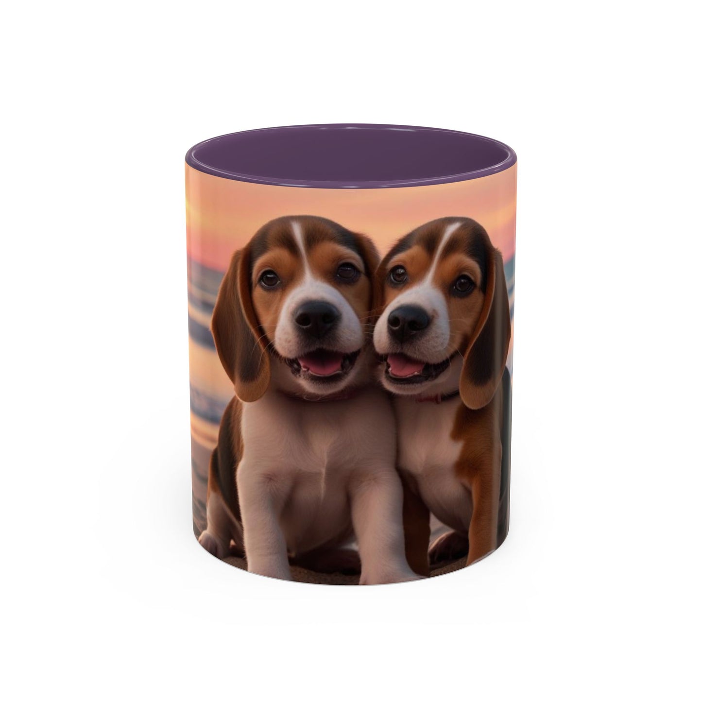 Beagle Love Accent Coffee Mug - Perfect Gift for Dog Lovers