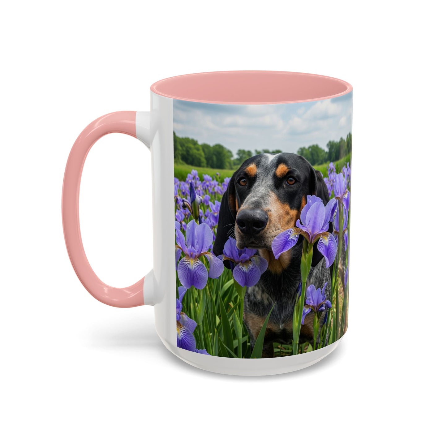 Bluetick Coonhound Accent Coffee Mug - Perfect Gift for Dog Lovers
