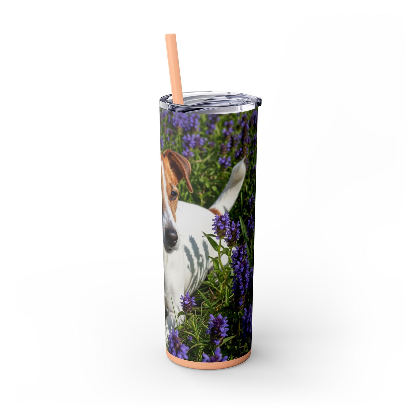 Jack Russell Terrier Tumbler with Straw, 20oz