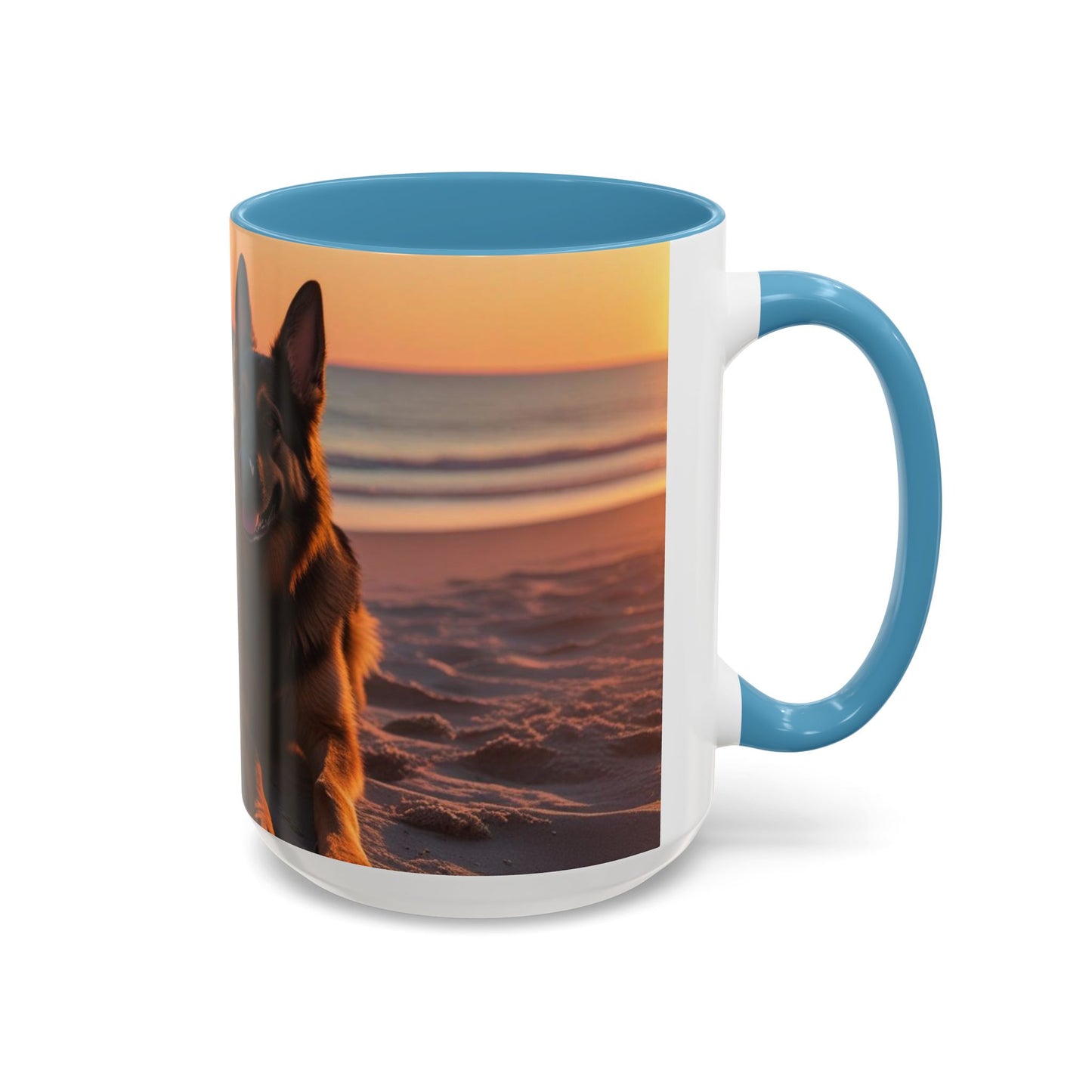 German Shepherd Love Accent Coffee Mug - Perfect Gift for Dog Lovers