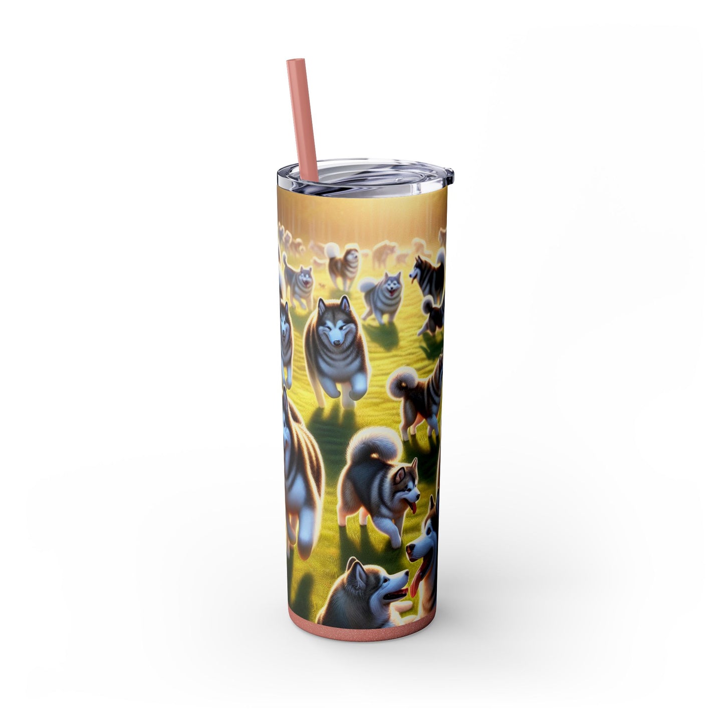 Alaskan Malamute Tumbler with Straw, 20oz