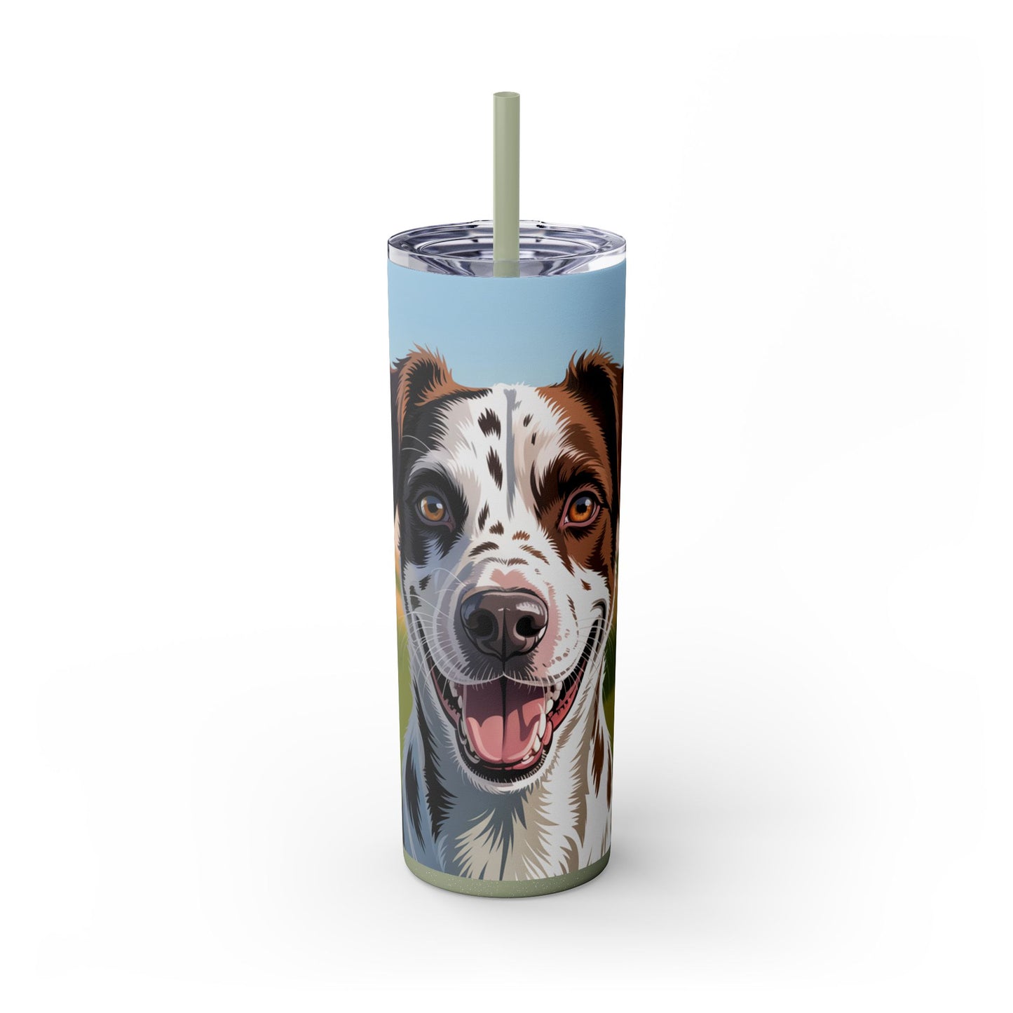Telomian Skinny Tumbler with Straw, 20oz