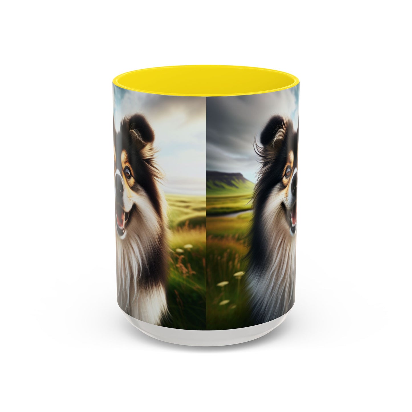 Icelandic Sheepdog Accent Coffee Mug - Perfect Gift for Dog Lovers