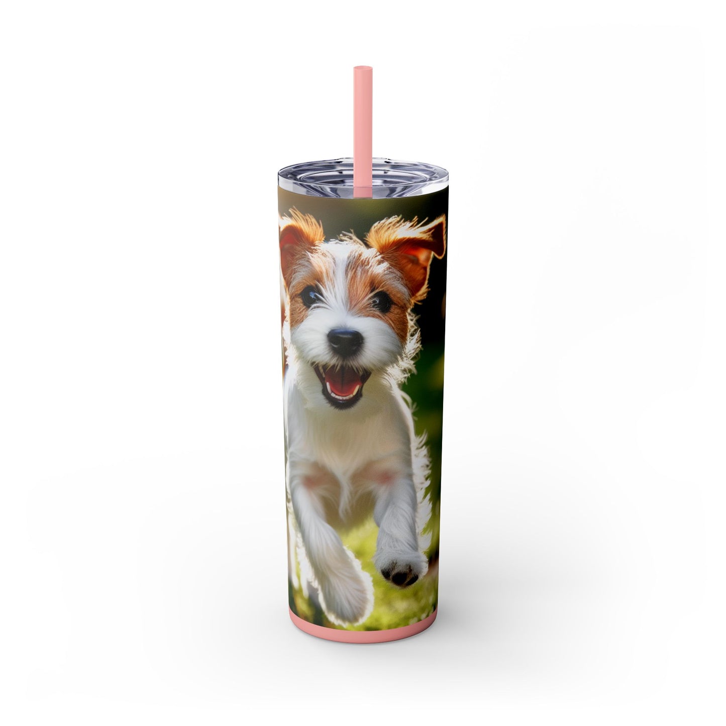 Parson Russell Terrier Skinny Tumbler with Straw, 20oz