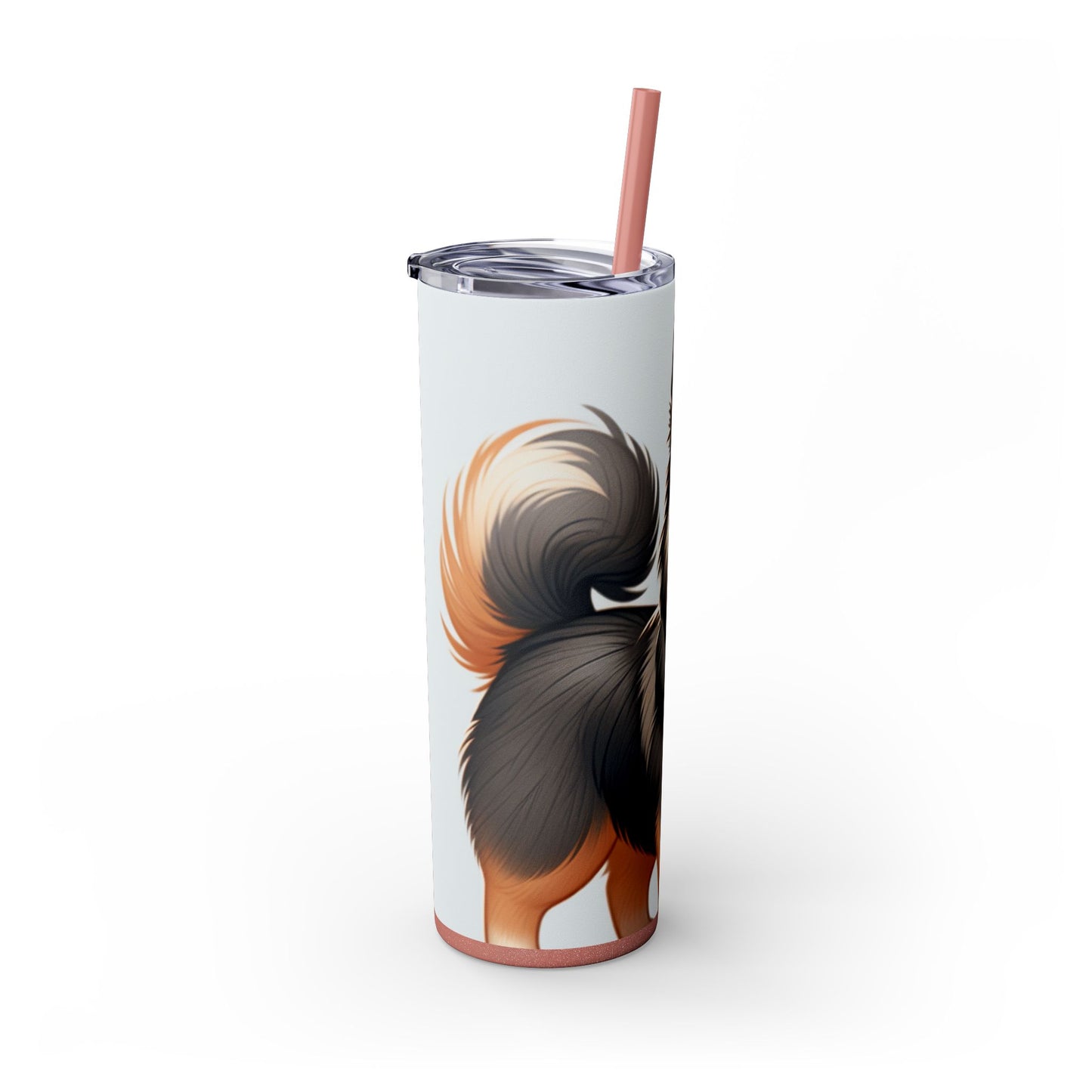 Swedish Vallhund Skinny Tumbler with Straw, 20oz