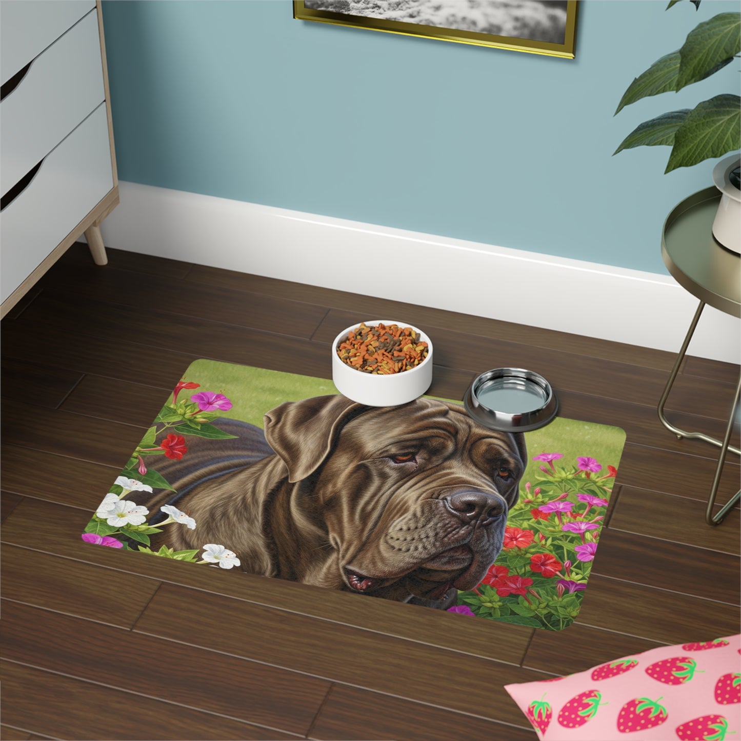 Pet Food Mat (12x18) - Neapolitan Mastiff